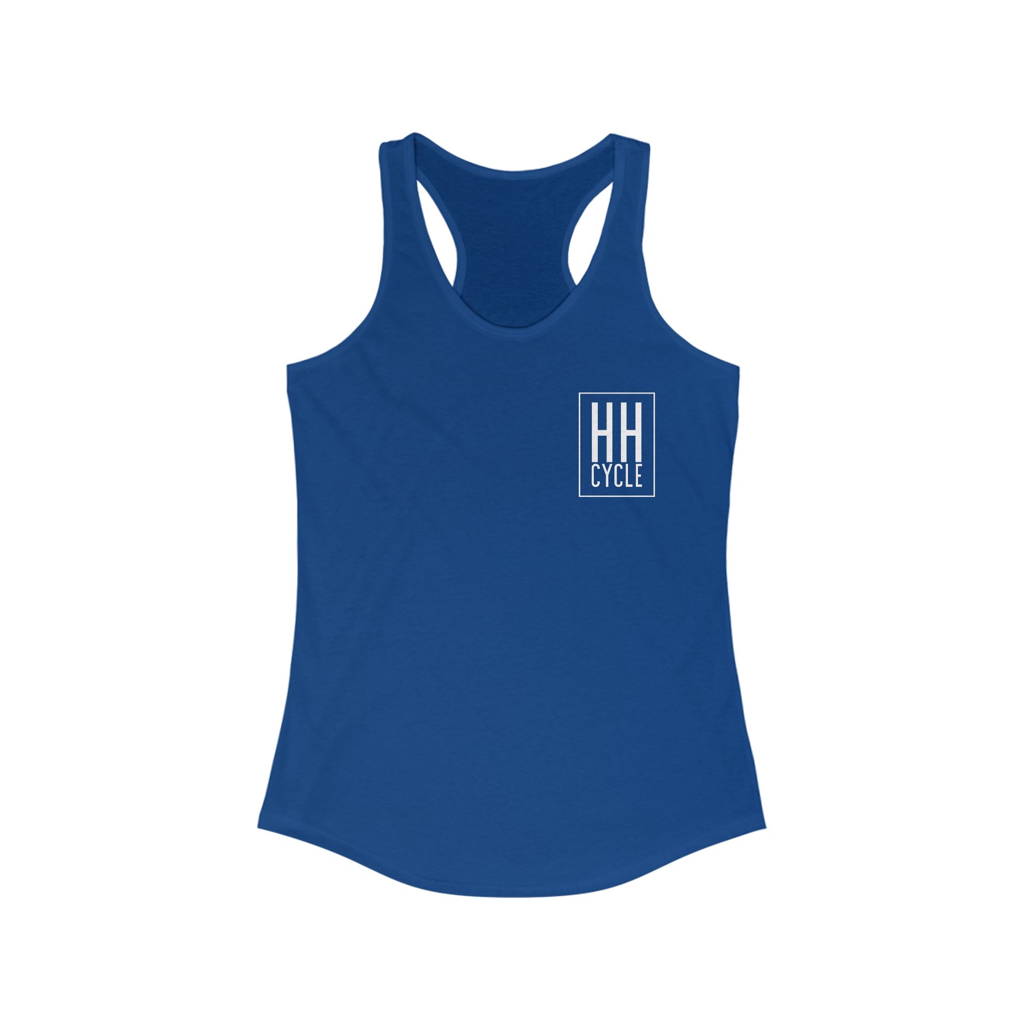 HH Cycle and Box Logo Dark Colors - Women's Ideal Racerback Tank