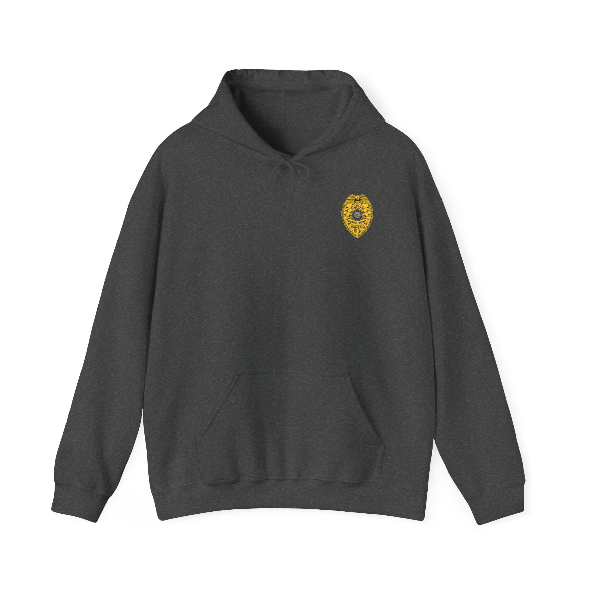 Kansas City College Police Department Badge - Unisex Heavy Blend™ Hooded Sweatshirt