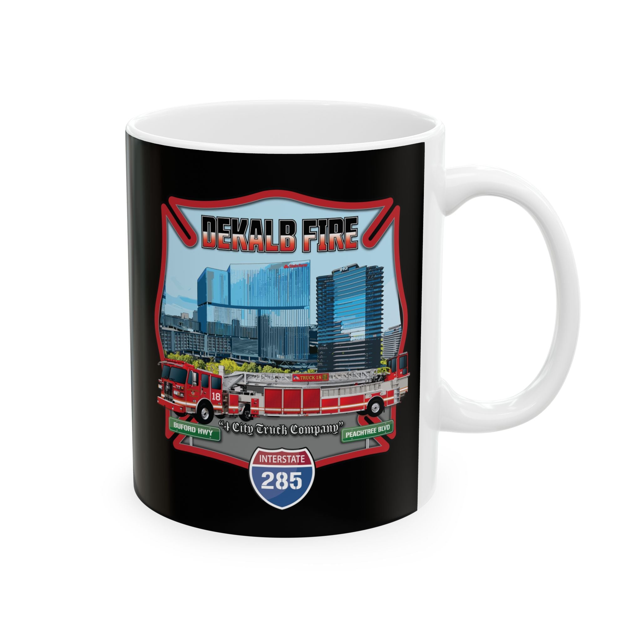Dekalb County Fire Tiller 18 Mug, (11oz, 15oz)