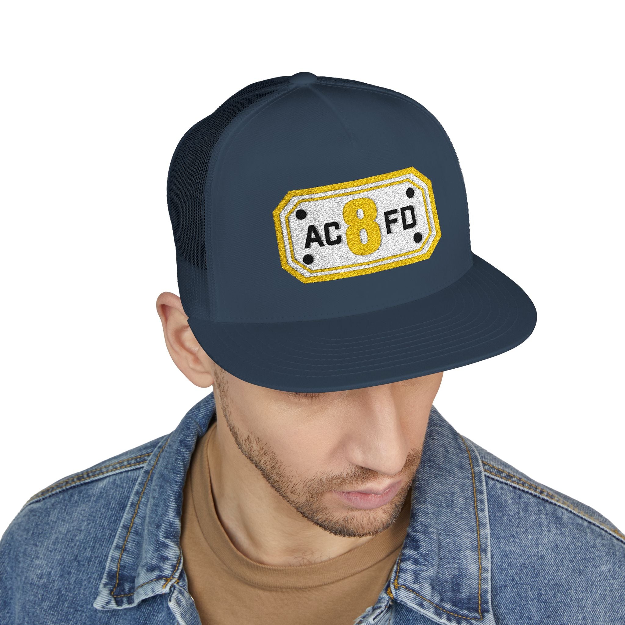 Arlington Medic 8 (requested different style hat) - 5 Panel Trucker Cap (Embroidery)
