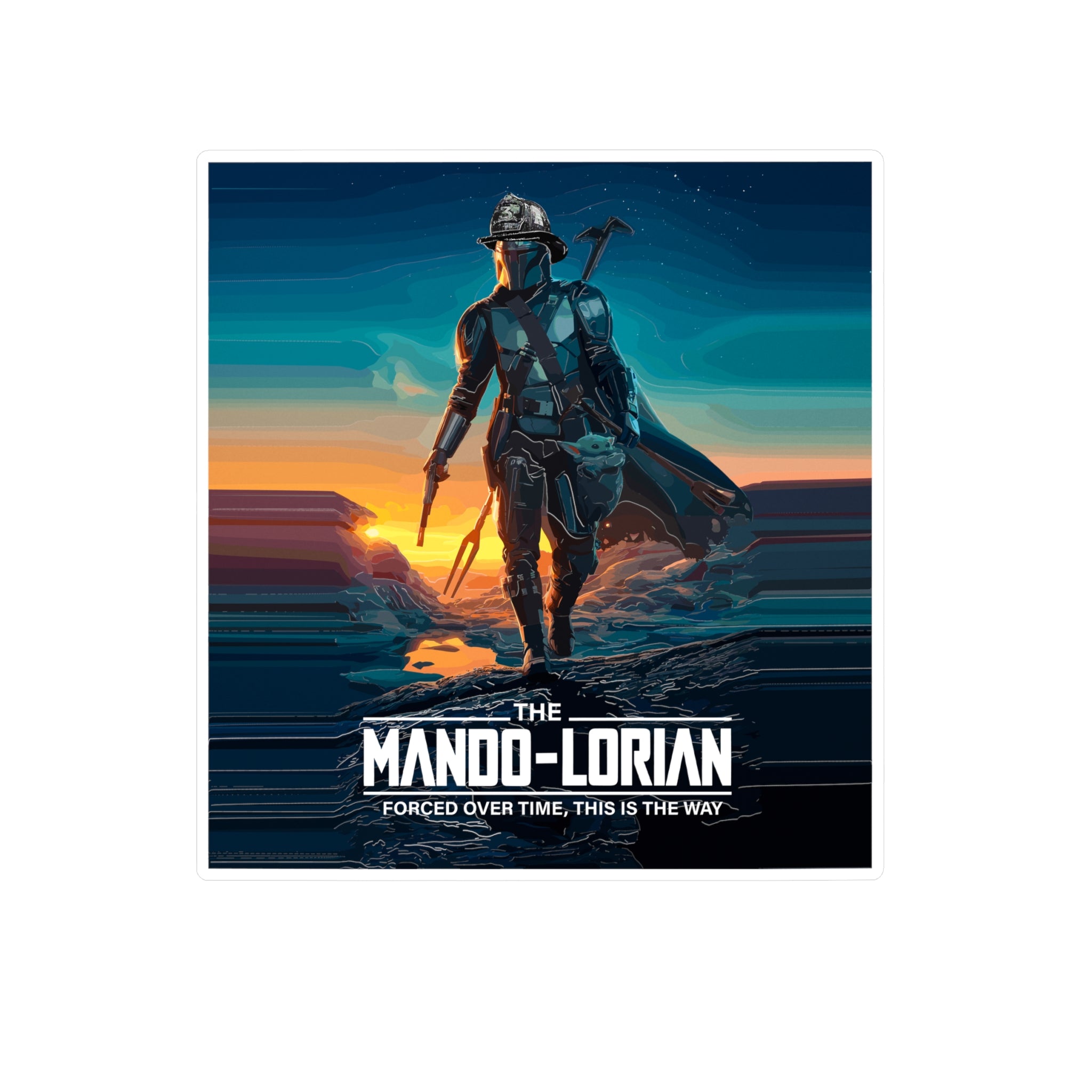 Kiss-Cut Vinyl Decals - Mando-Lorian