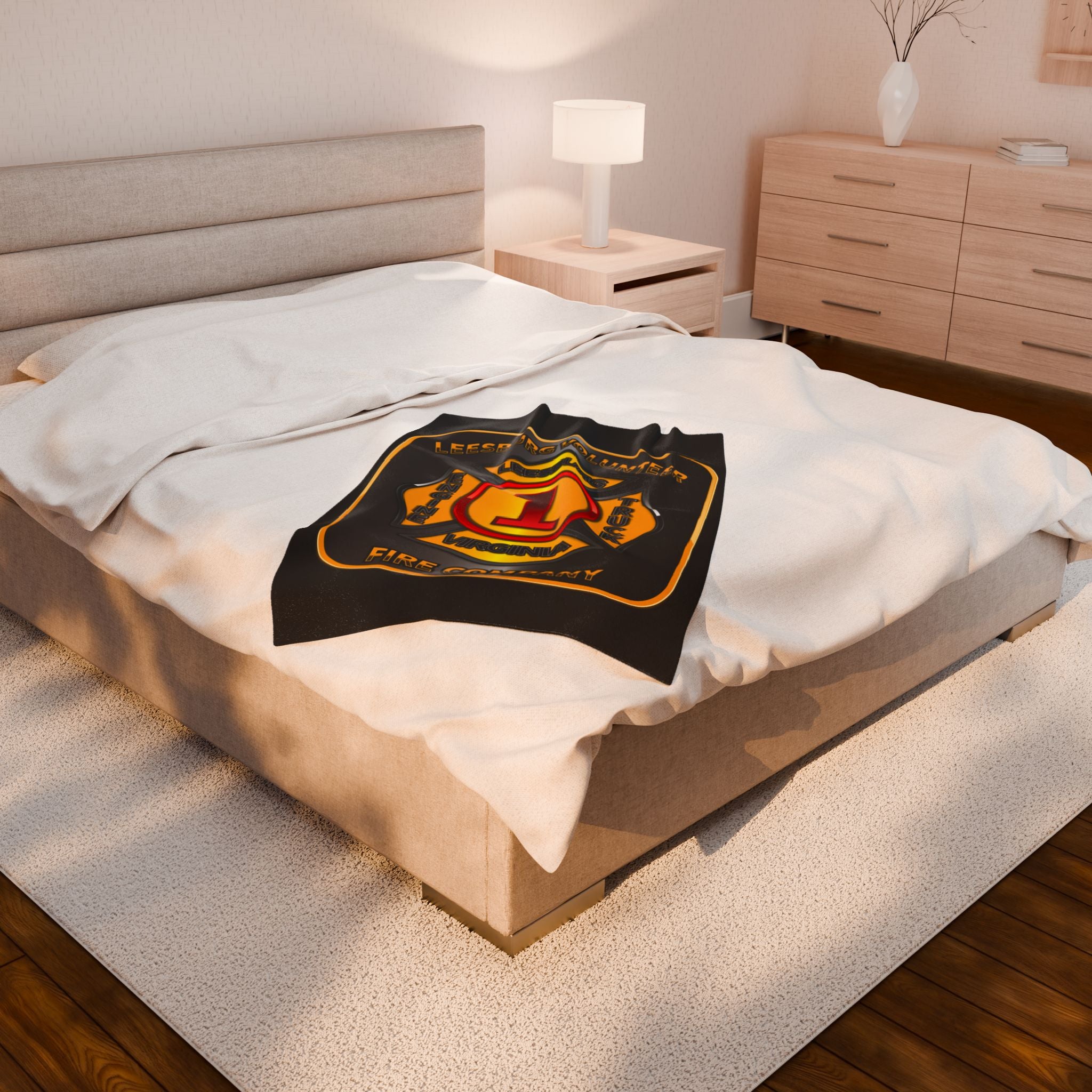 Leesburg Vol. Fire Co. - Velveteen Plush Blanket