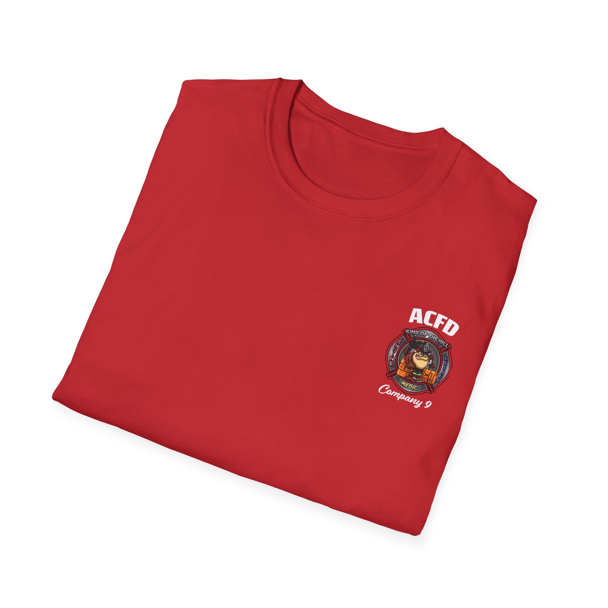 Station 9 Taz Front / FF Engine 9 back - Gildan Soft Cotton Softstyle T-Shirt