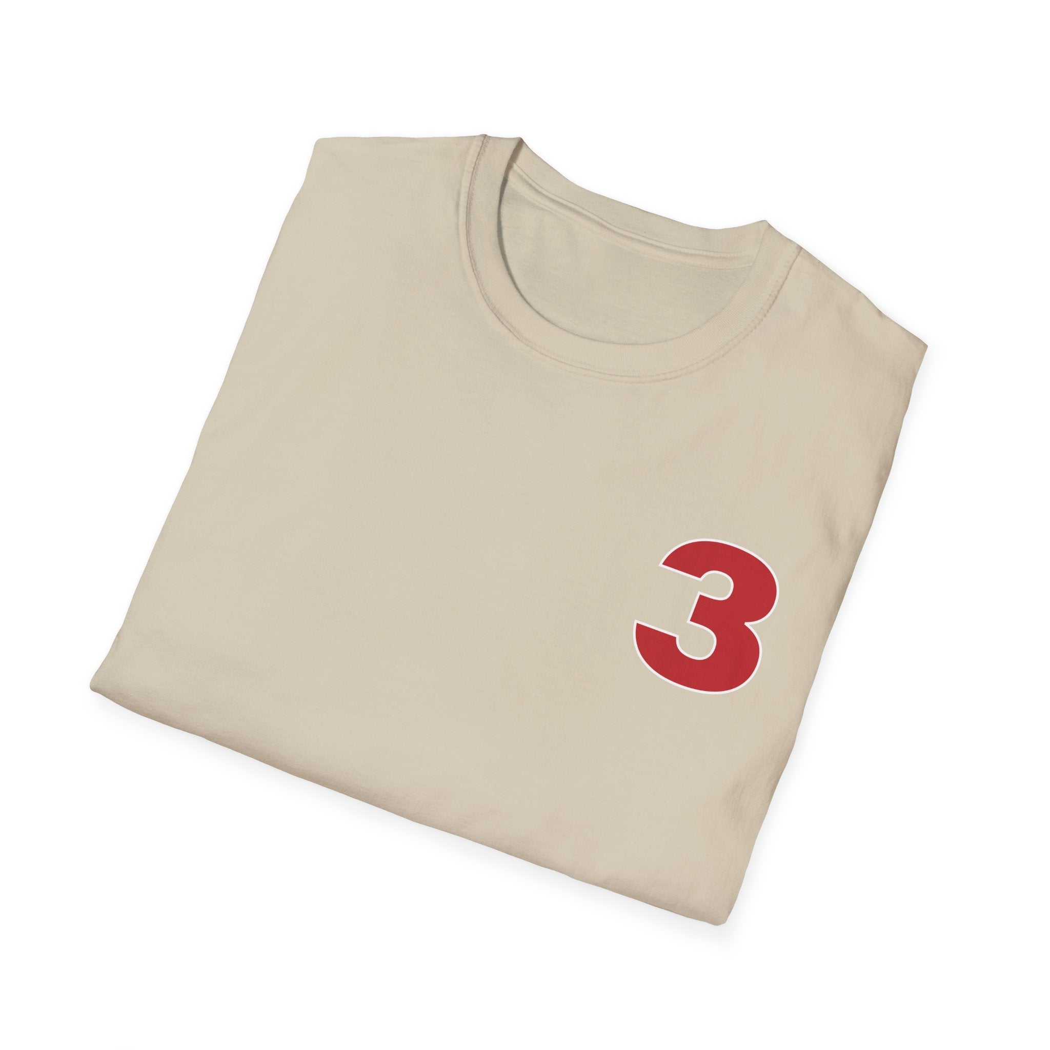 Station 3 front / Rhino back Logo - Gildan Soft Cotton Softstyle T-Shirt