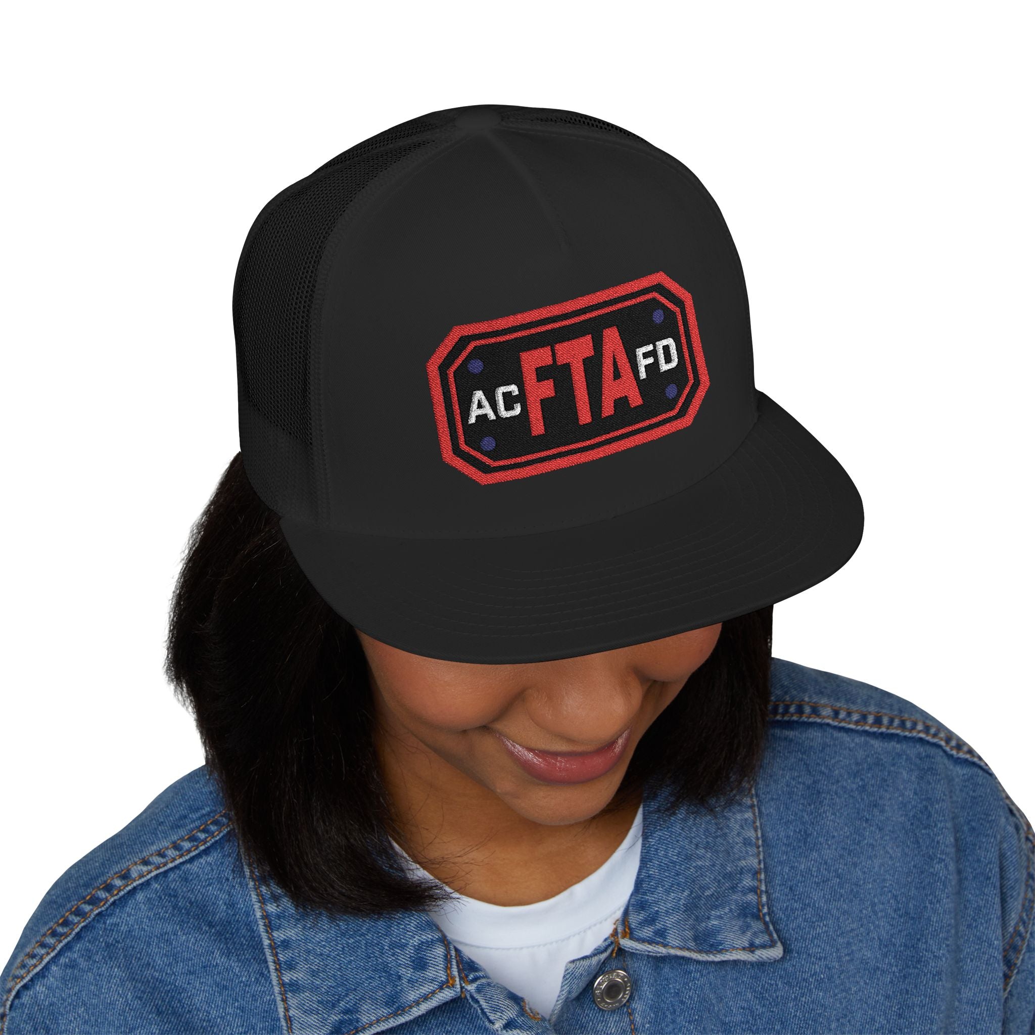 Arlington FTA (Fire Training Academy) - 5 Panel Trucker Cap (Embroidery)
