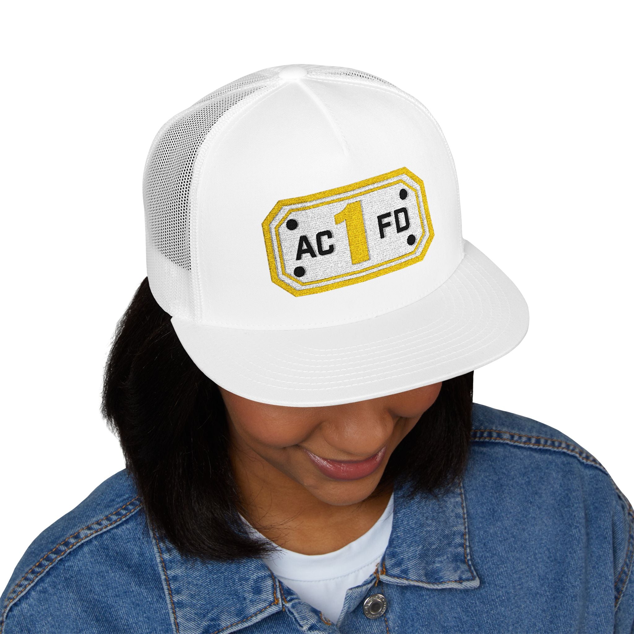 Arlington Medic 1 (requested different style hat) - 5 Panel Trucker Cap (Embroidery)