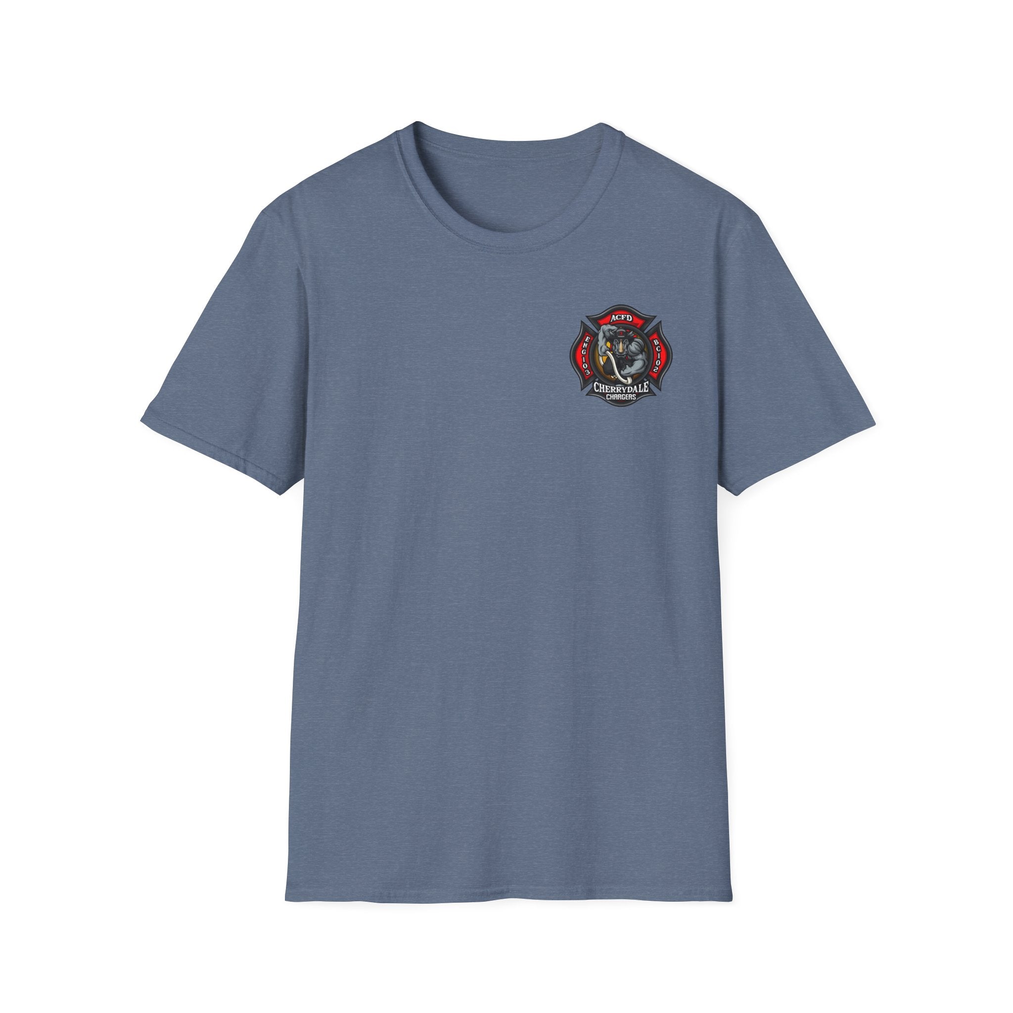 Station 3 Rhino Logo - Gildan Soft Cotton Softstyle T-Shirt