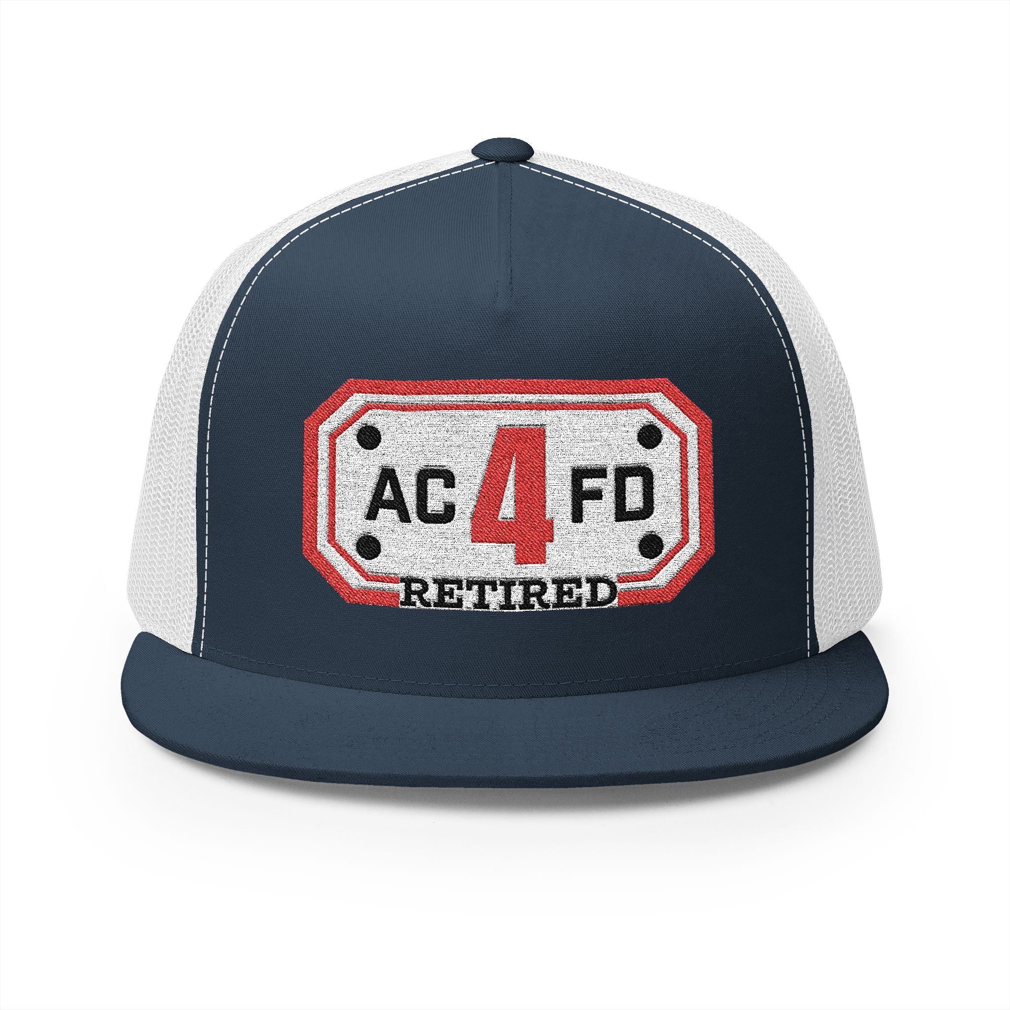 Retired Arlington Engine 4 - 5 Panel Trucker Cap (Embroidery)