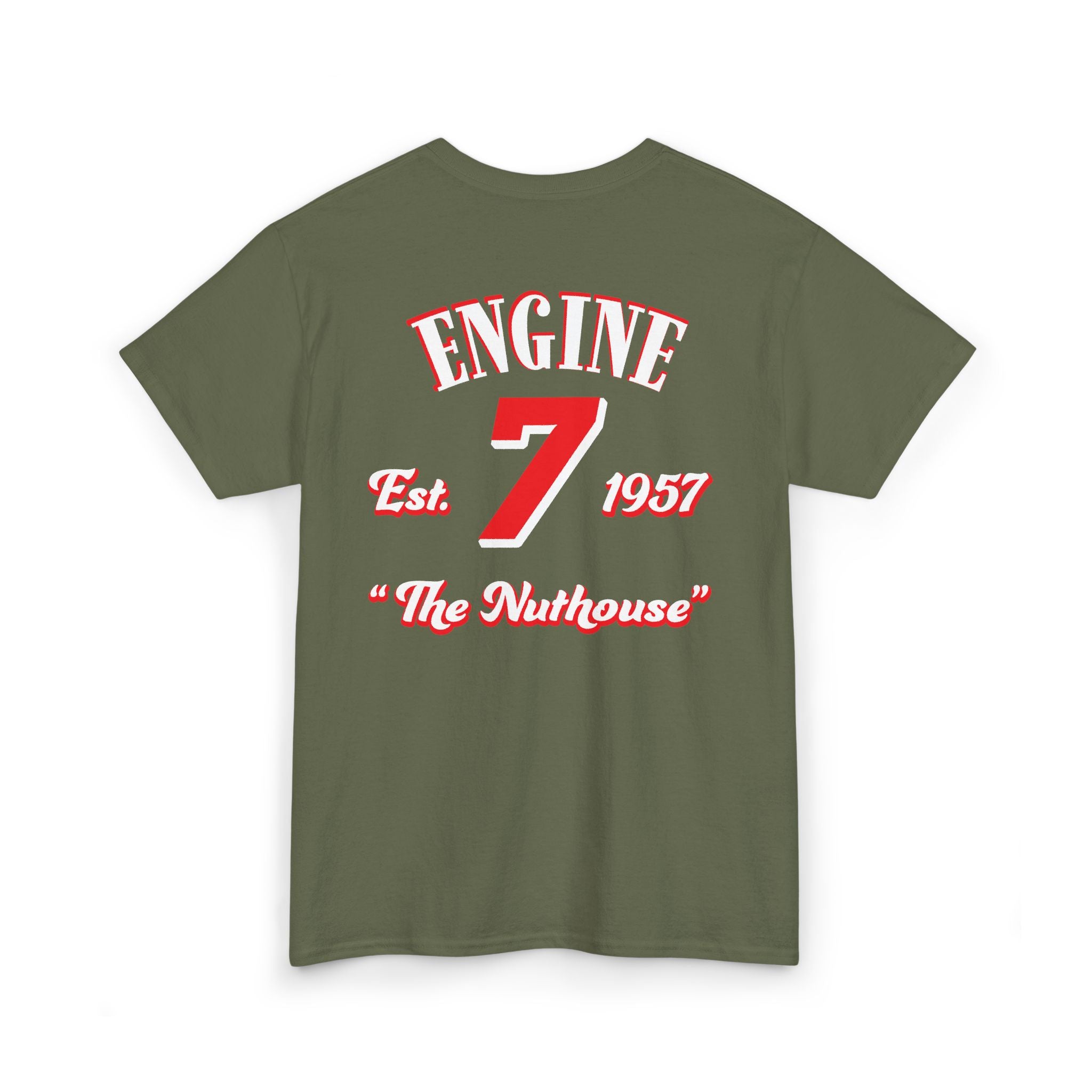 Hollywood MD Vol Fire Engine 7 - Heavy Cotton Unisex Tee