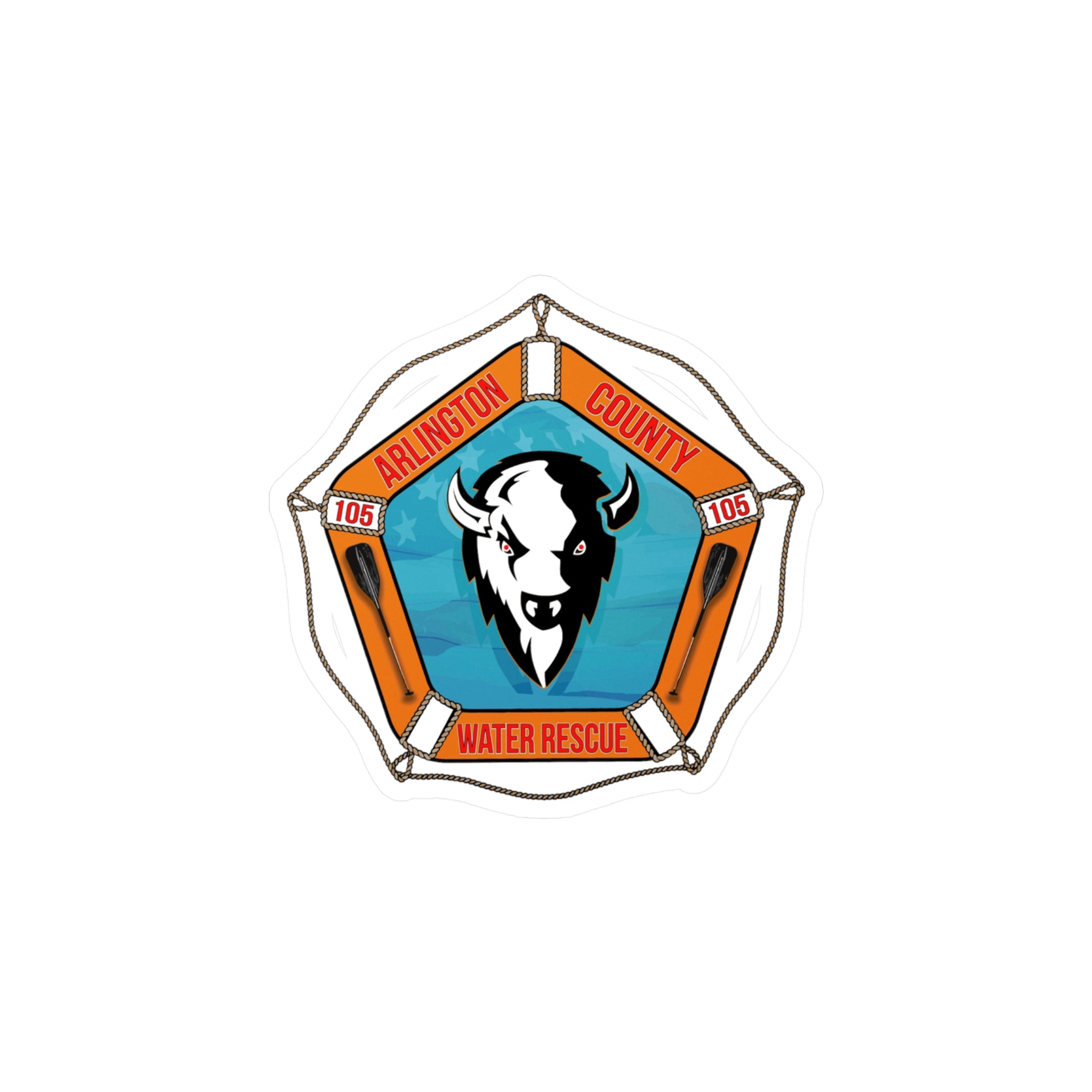 Kiss-Cut Vinyl Decals - Arlington Water Rescue