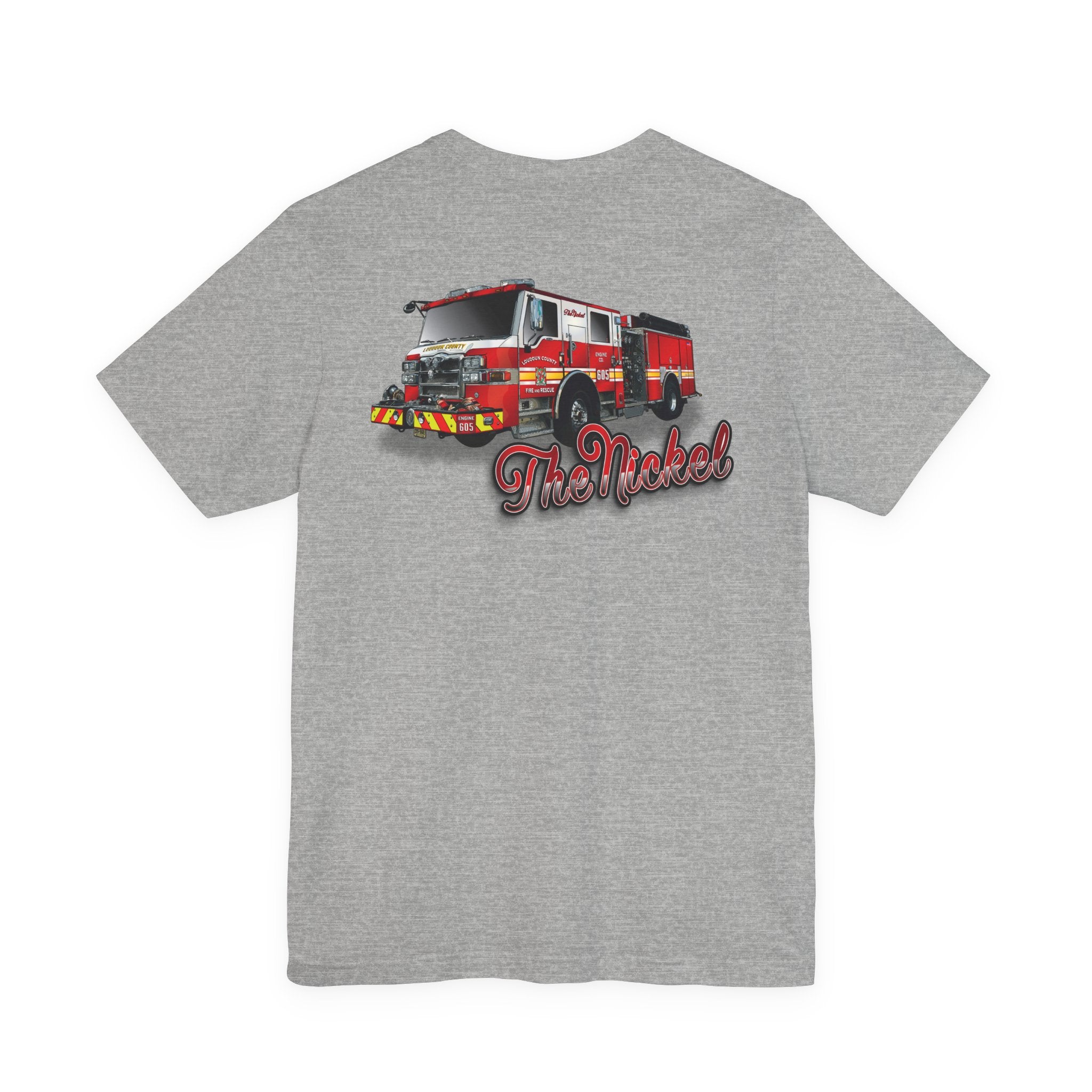 (Bigger Chest logo) LCFR Hamilton Station 5 version 4 Nickel Back- Bella+Canvas Soft Unisex Tee