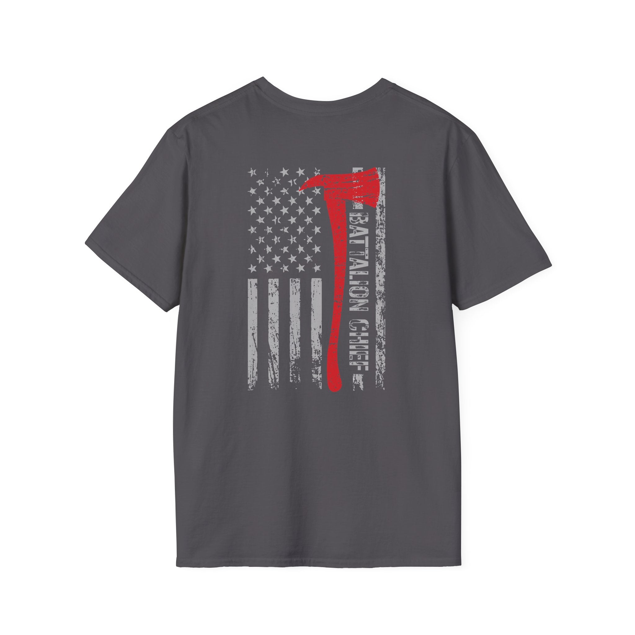Battalion Chief US Flag - Unisex Softstyle T-Shirt
