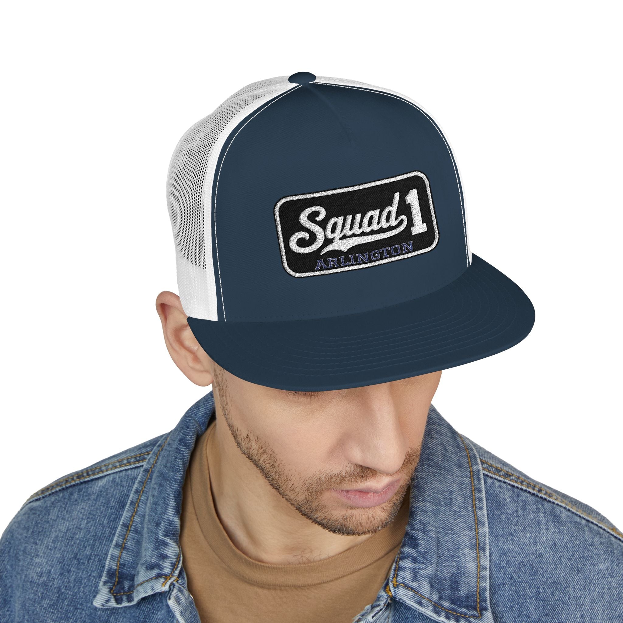 Arlington Squad 1 - 5 Panel Trucker Cap (Embroidery)