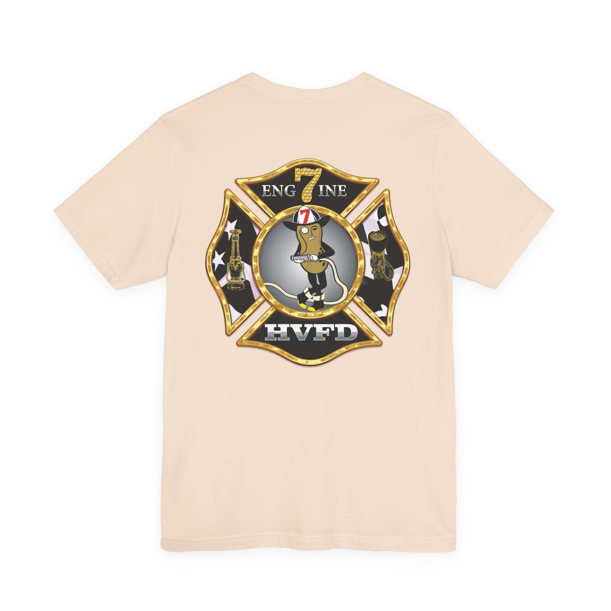 Hollywood MD Vol Fire Eng7ine - Bella+Canvas Soft Unisex Tee
