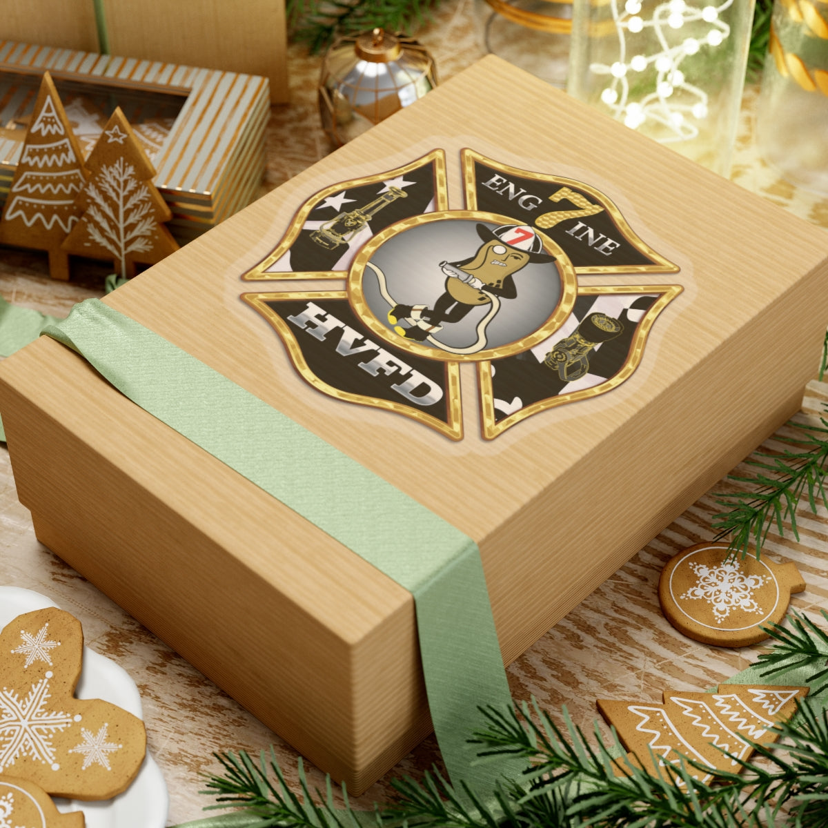 Kiss-Cut Stickers - Hollywood Maryland Volunteer Fire Eng7ine