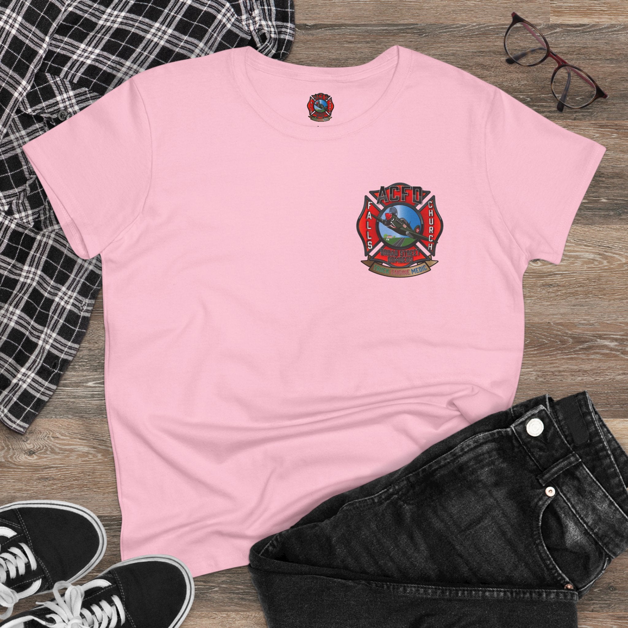 Women's Midweight Cotton Tee - Station 6 Broad Street Bombers