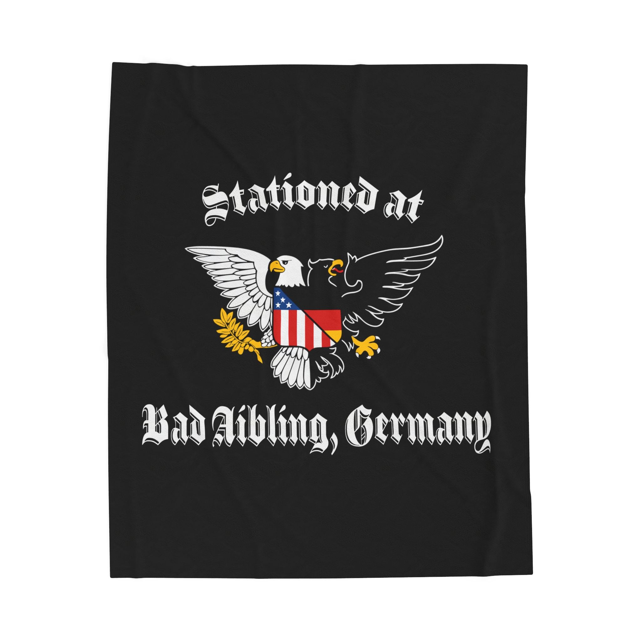 Stationed at Bad Aibling - Velveteen Plush Blanket