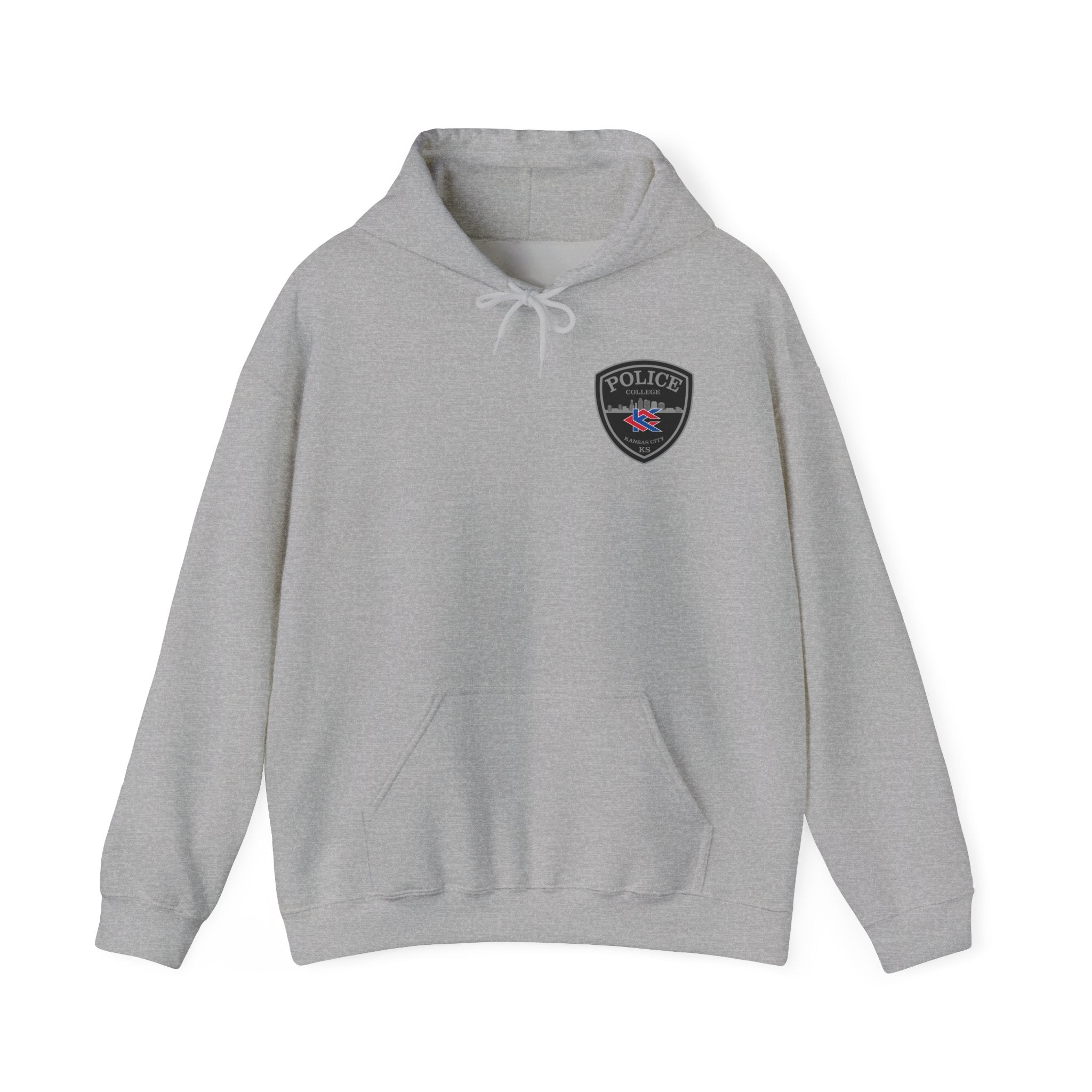 Kansas City College Police Grey Patch - Unisex Heavy Blend™ Hooded Sweatshirt