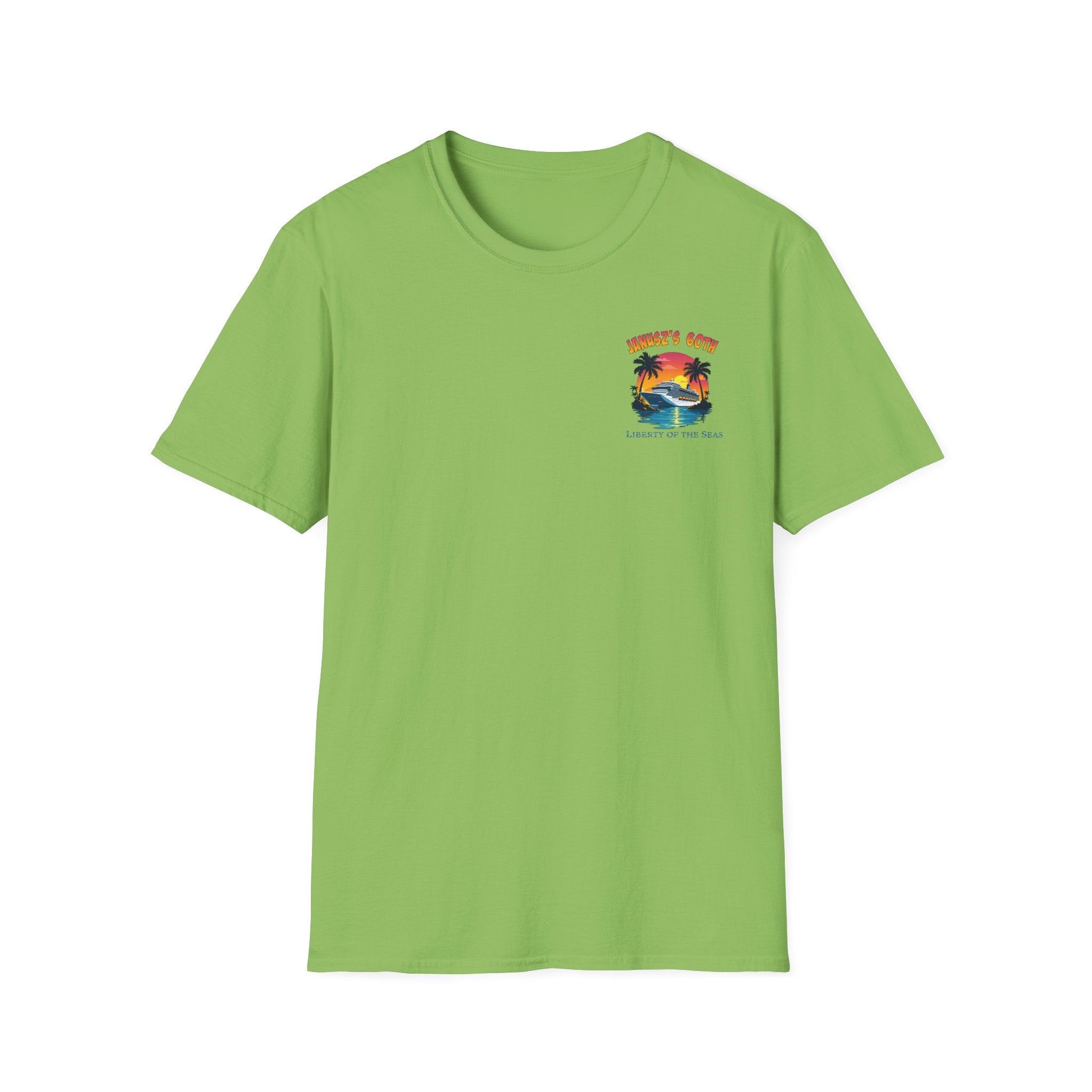 Renee Family Cruise Colorful - Unisex Softstyle Cotton T-Shirt