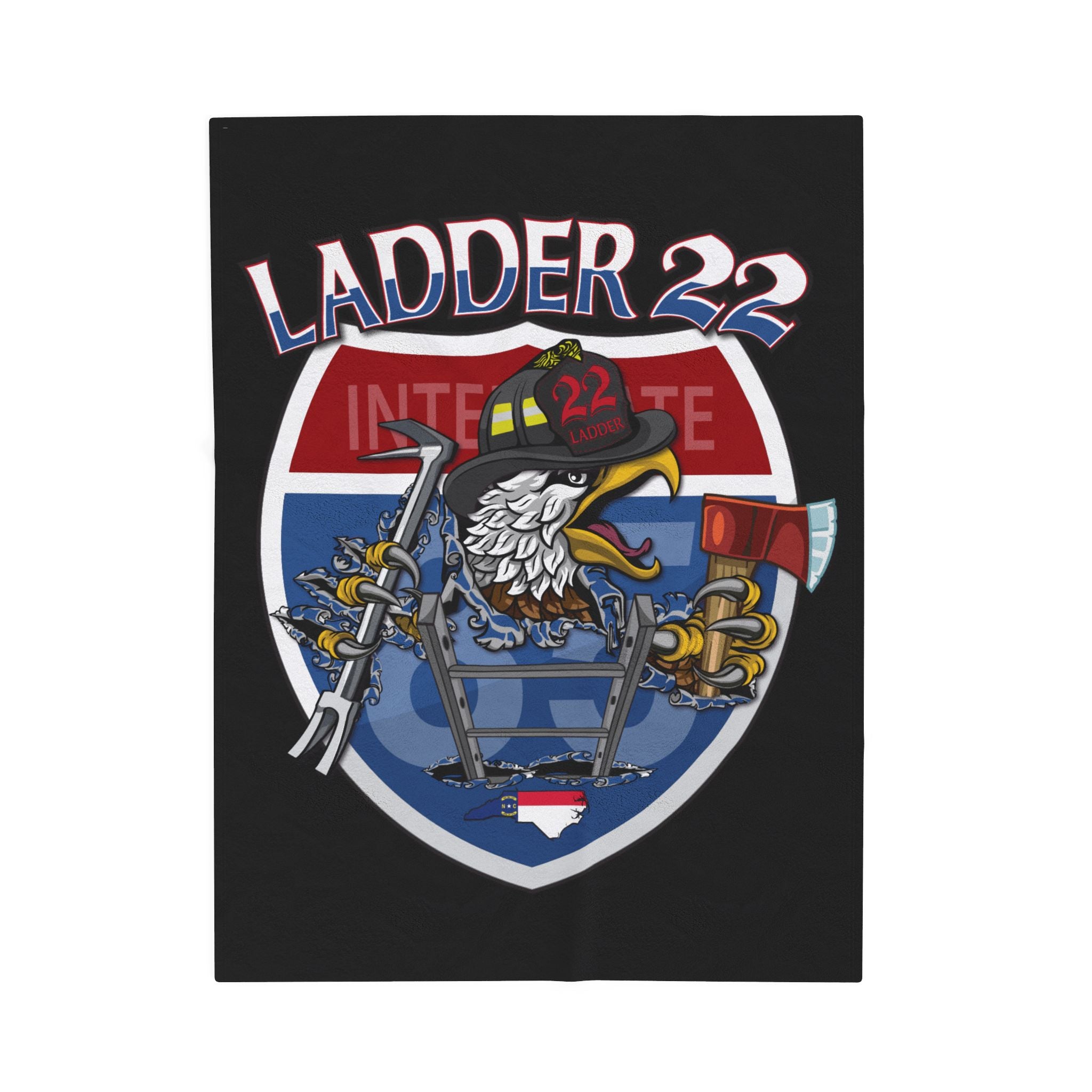 Thomasville NC Fire (version 1) - Velveteen Plush Blanket