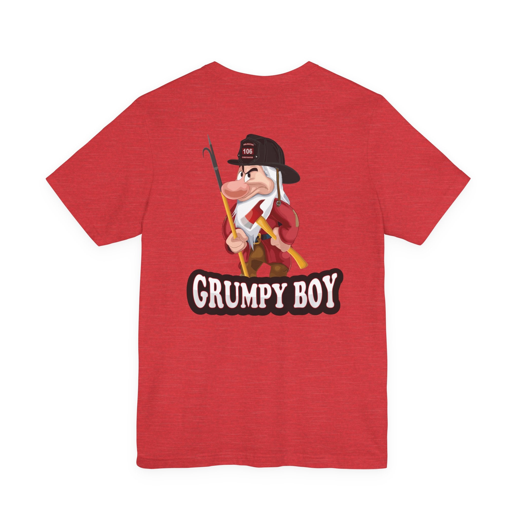 Grumpy Boy Firefighter - Heavy Cotton Unisex Tee -