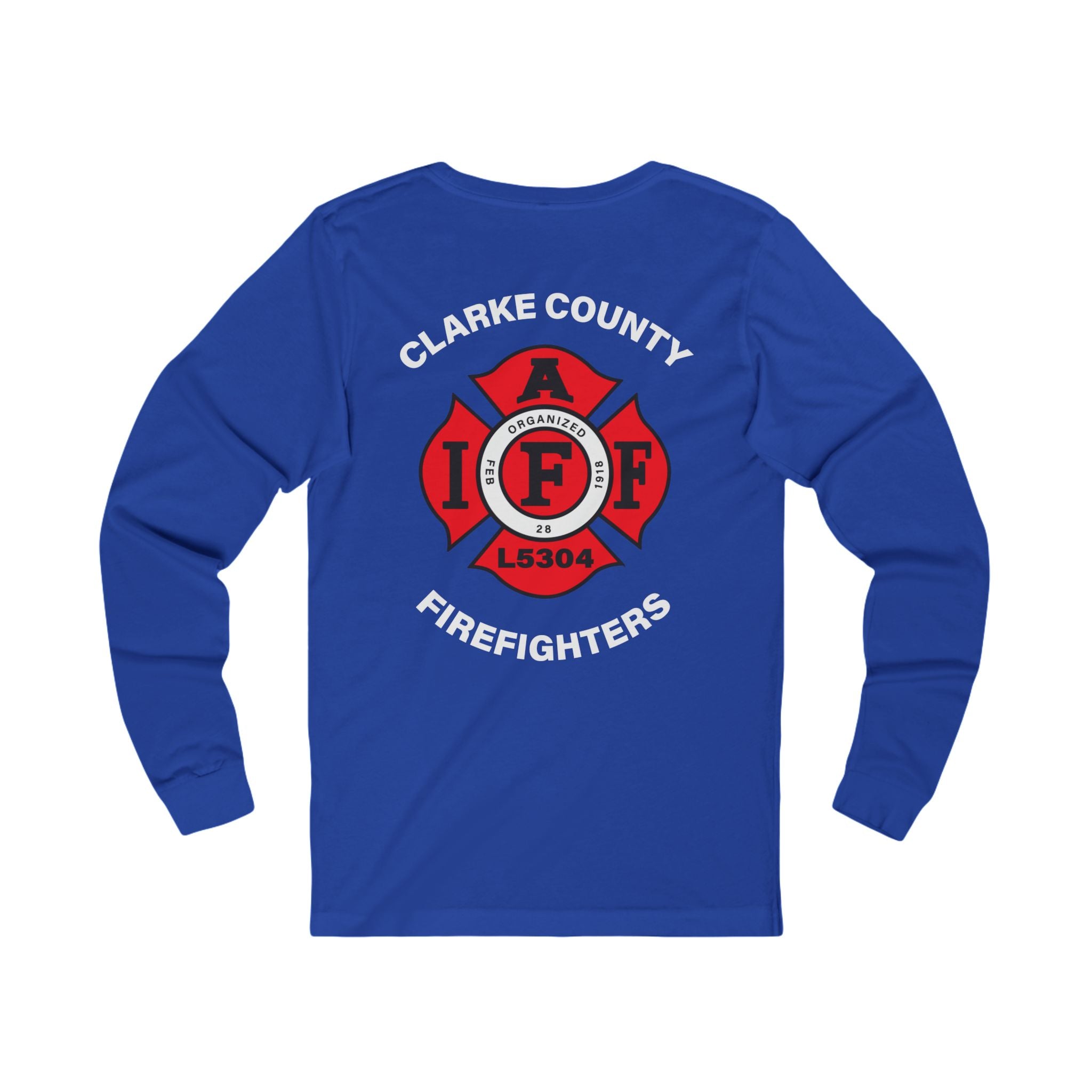 Clarke County Fire Local 5304- Bella-Canvas Soft Jersey Cotton Long Sleeve Tee