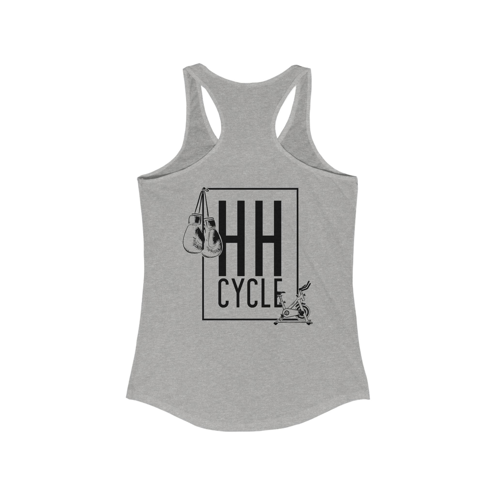 HH Cycle and Box Logo - Women's Ideal Racerback Tank