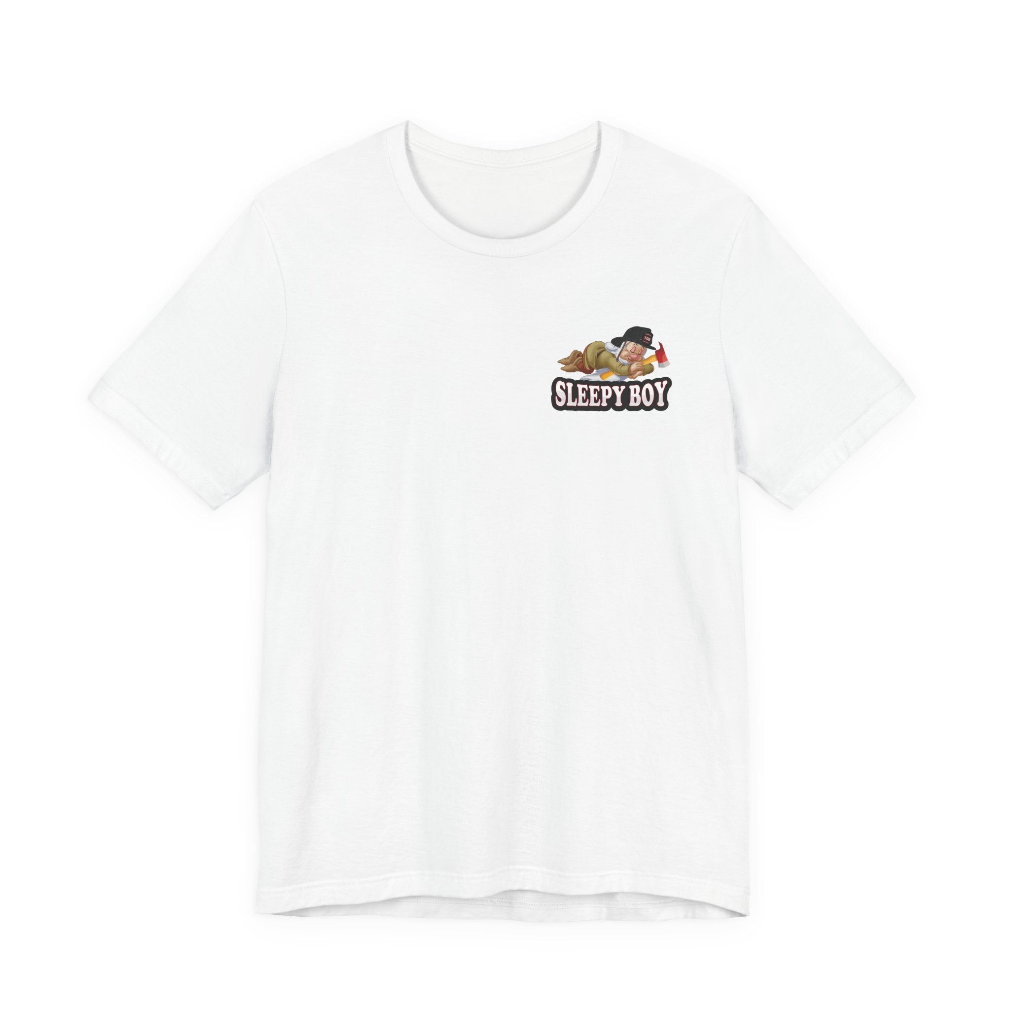 Sleepy Boy Firefighter - Heavy Cotton Unisex Tee -
