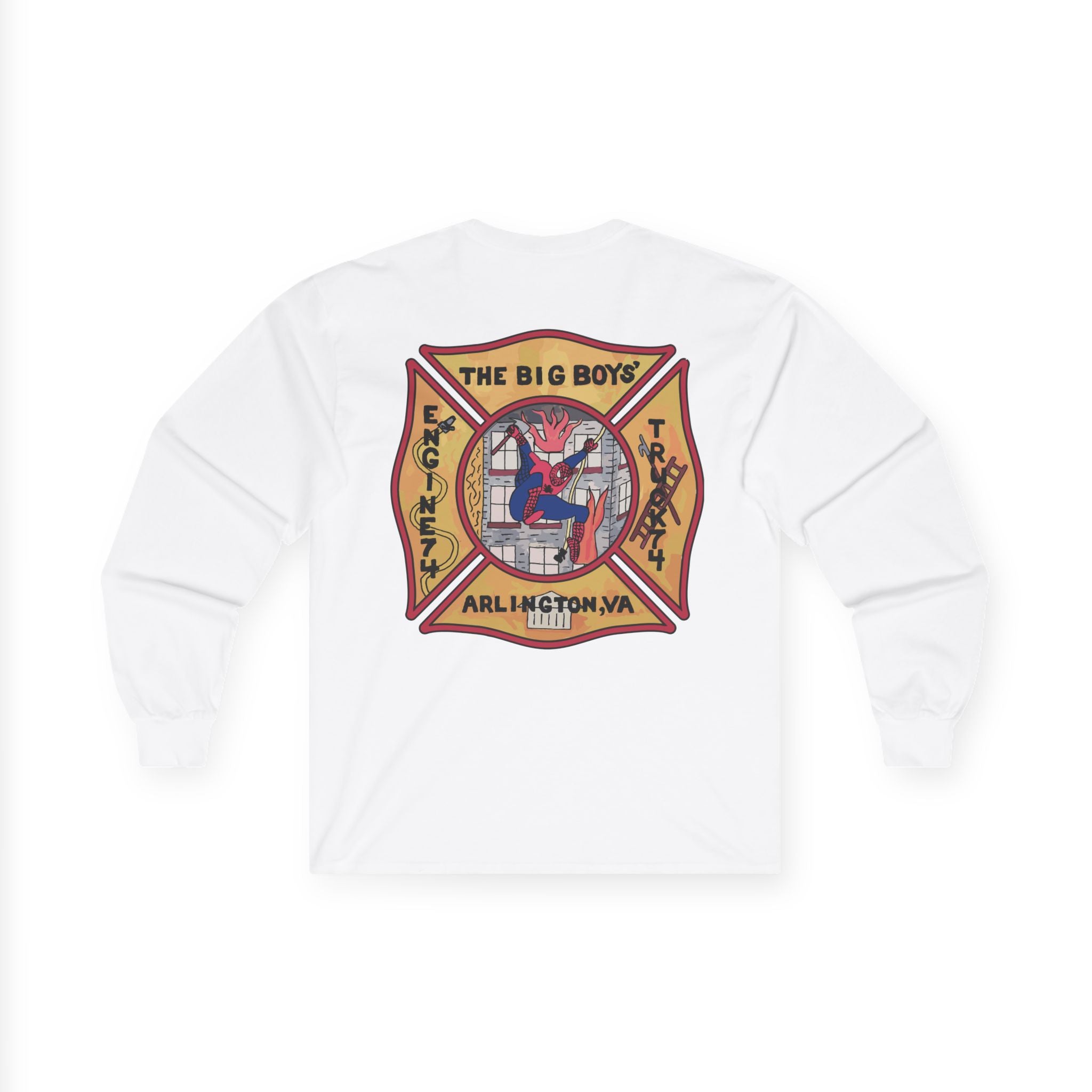 ACFD Truck 74 Old School Spider Shirt  - Unisex Ultra Cotton Long Sleeve Tee