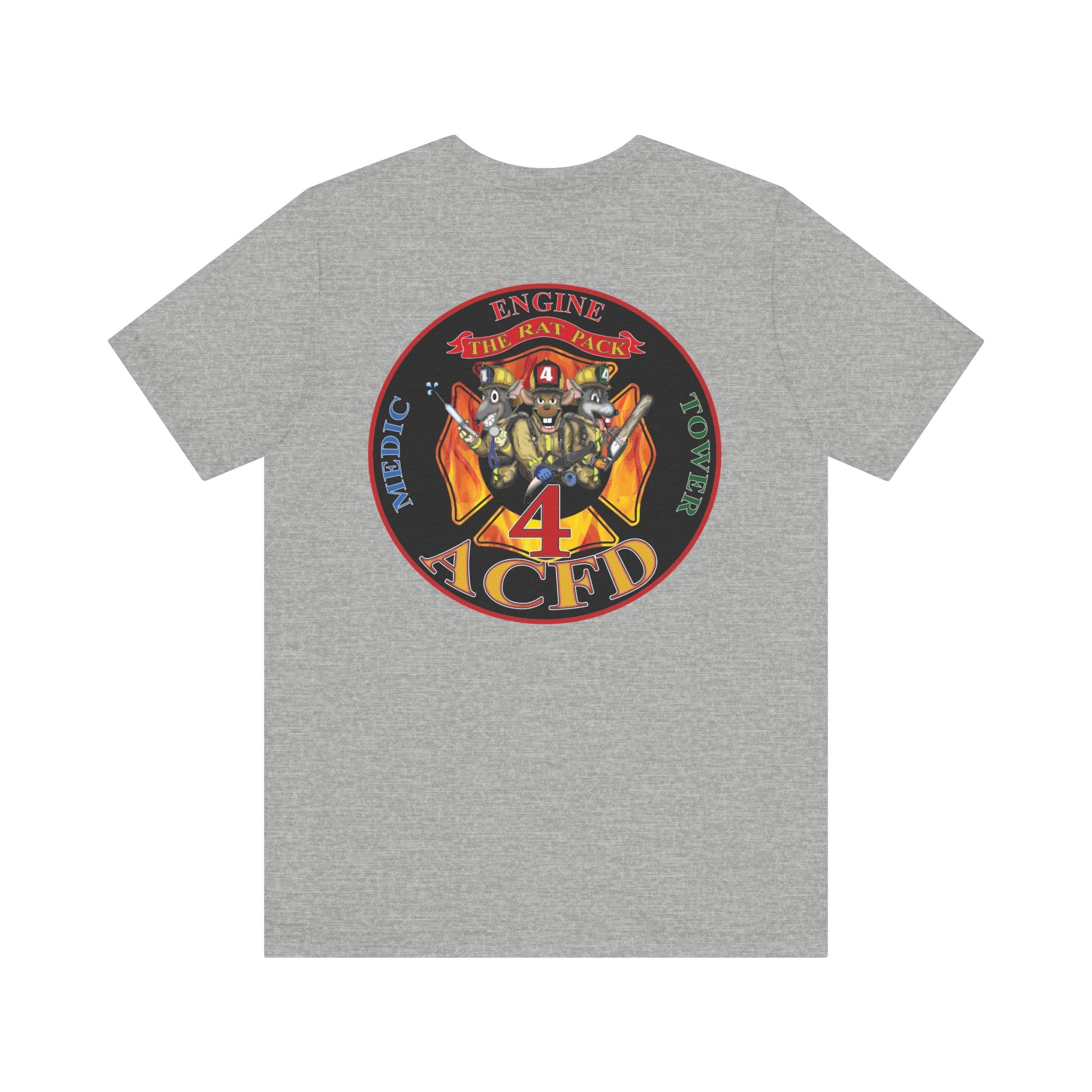 Station 4 RatPack on Back - Bella+Canvas Soft Unisex Tee