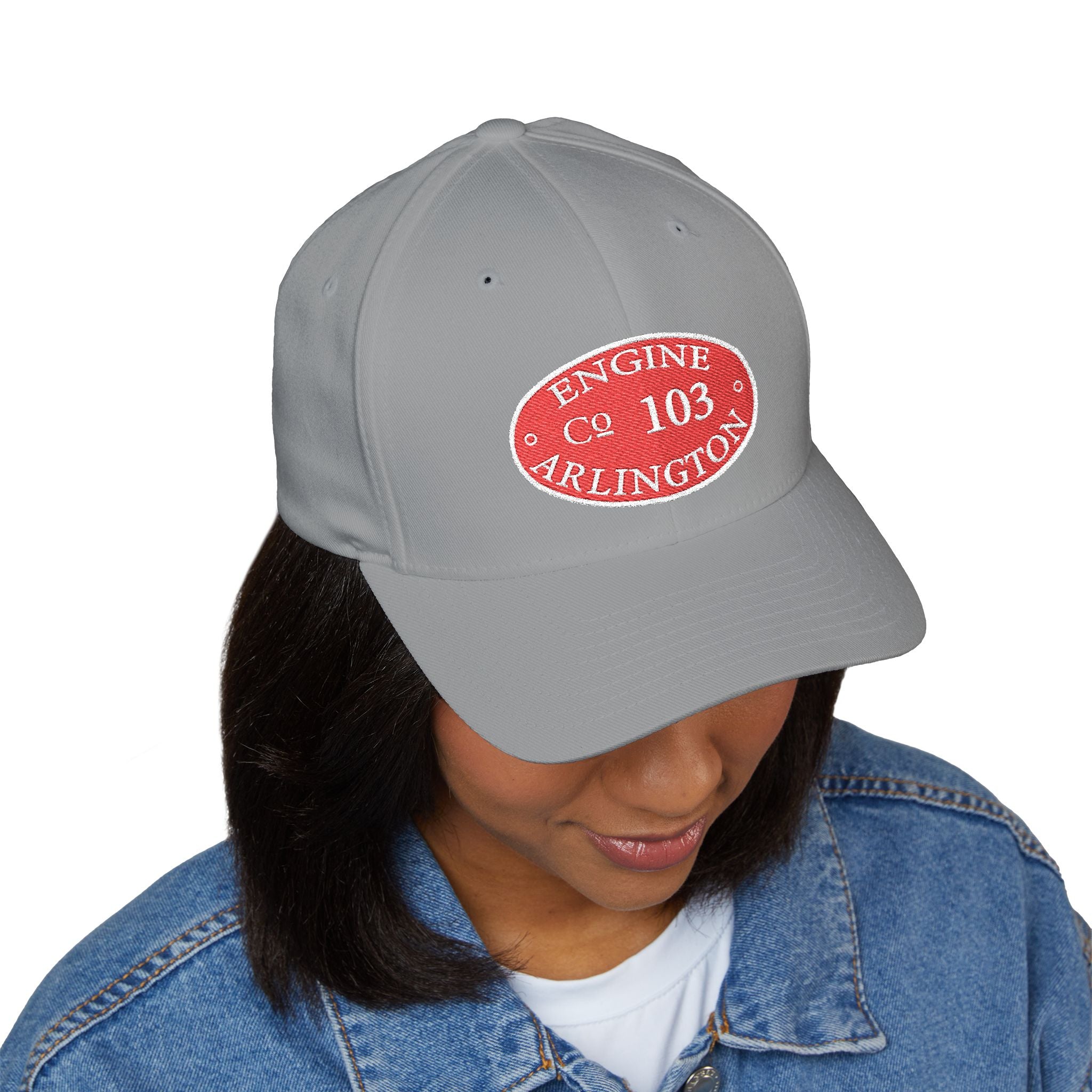 Arlington Engine 3 Circle Patch - FLEXFIT Closed-Back Structured Cap (Embroidery)
