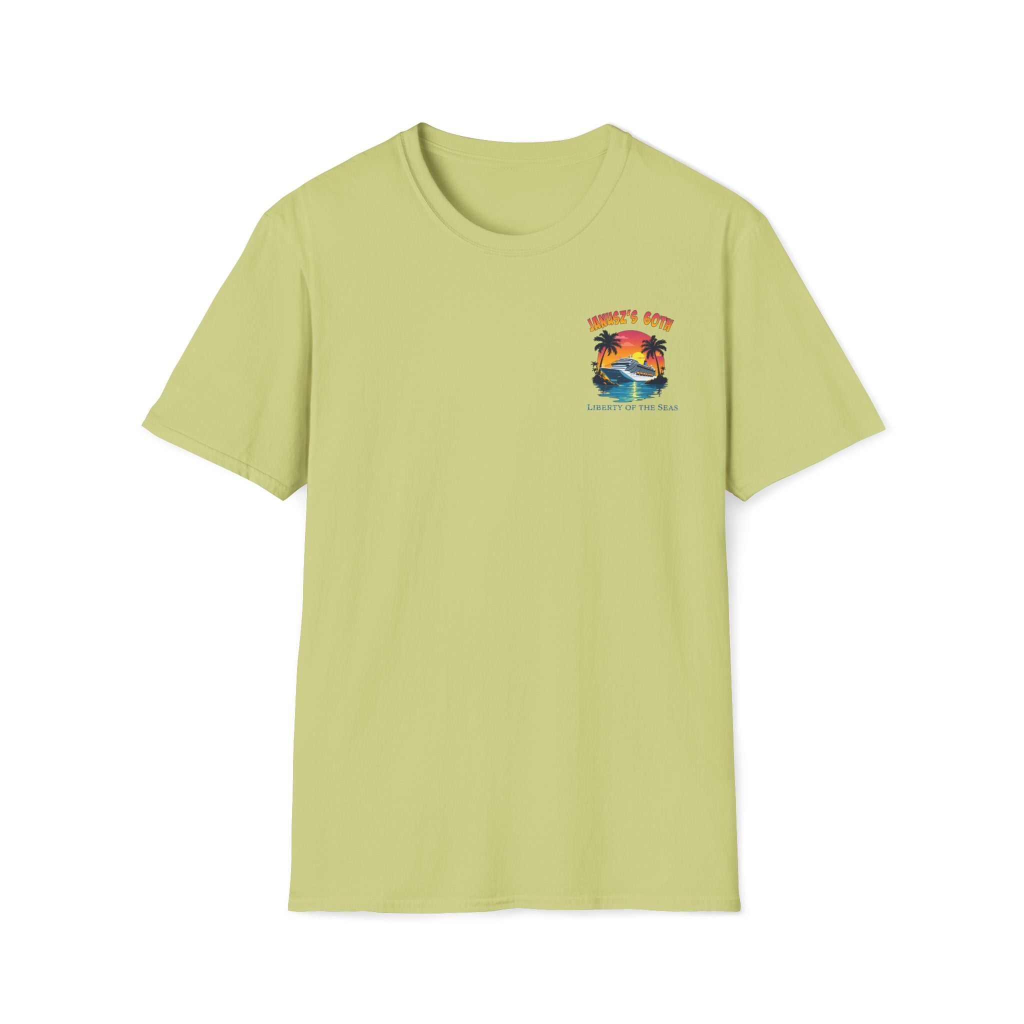 Renee Family Cruise Colorful - Unisex Softstyle Cotton T-Shirt