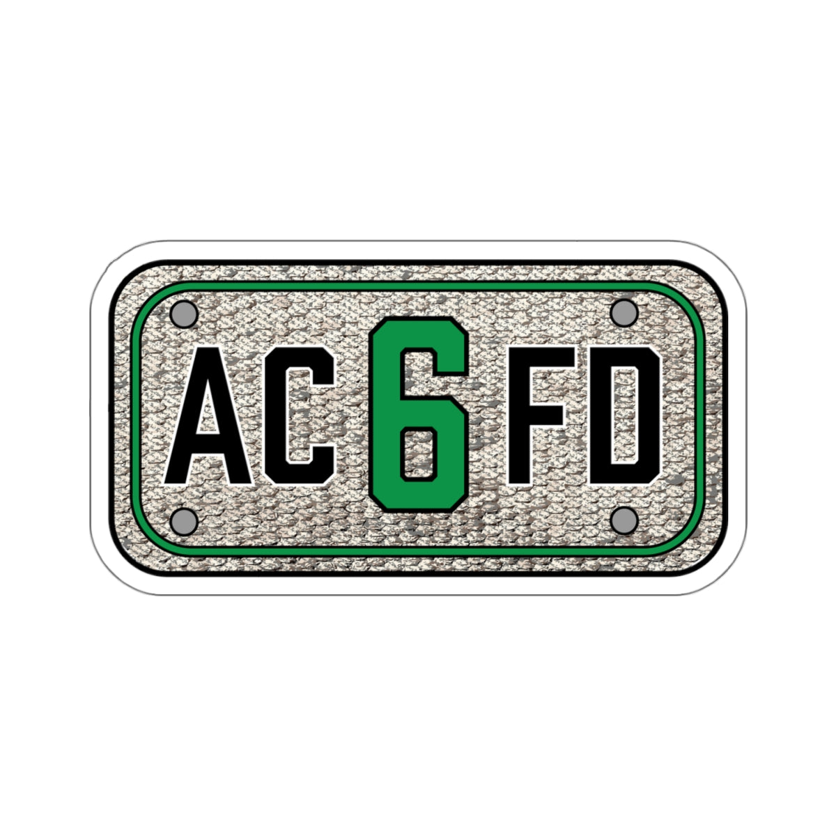 ACFD 6 Truck Hose Patch - Kiss-Cut Stickers