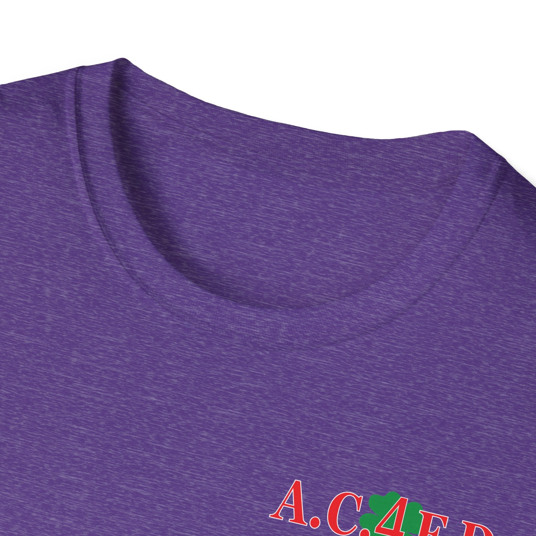 Station 4 acfd clover front/RatPack back - Gildan Soft Cotton Softstyle T-Shirt