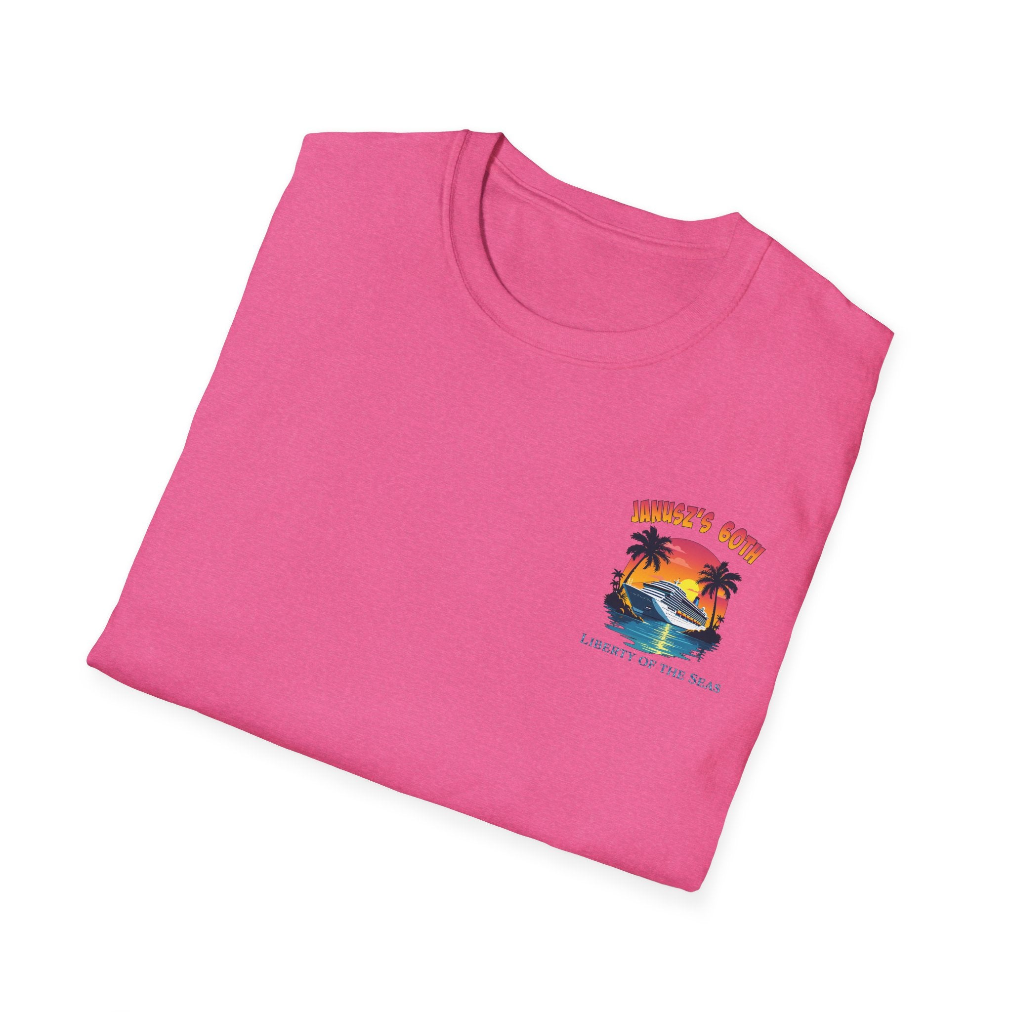 Renee Family Cruise Colorful - Unisex Softstyle Cotton T-Shirt