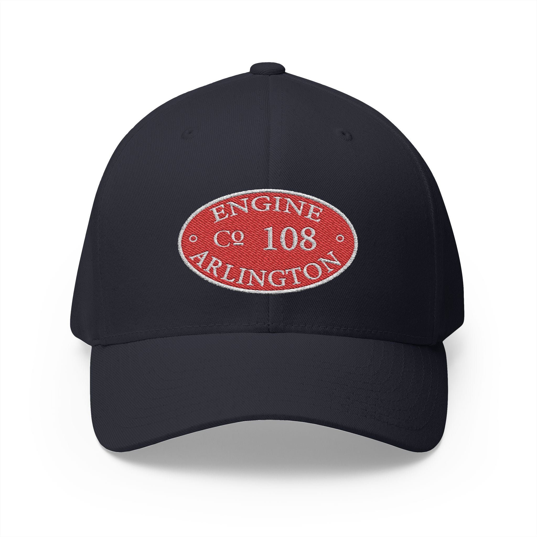 Arlington Engine 8 Circle Patch - FLEXFIT Closed-Back Structured Cap (Embroidery)