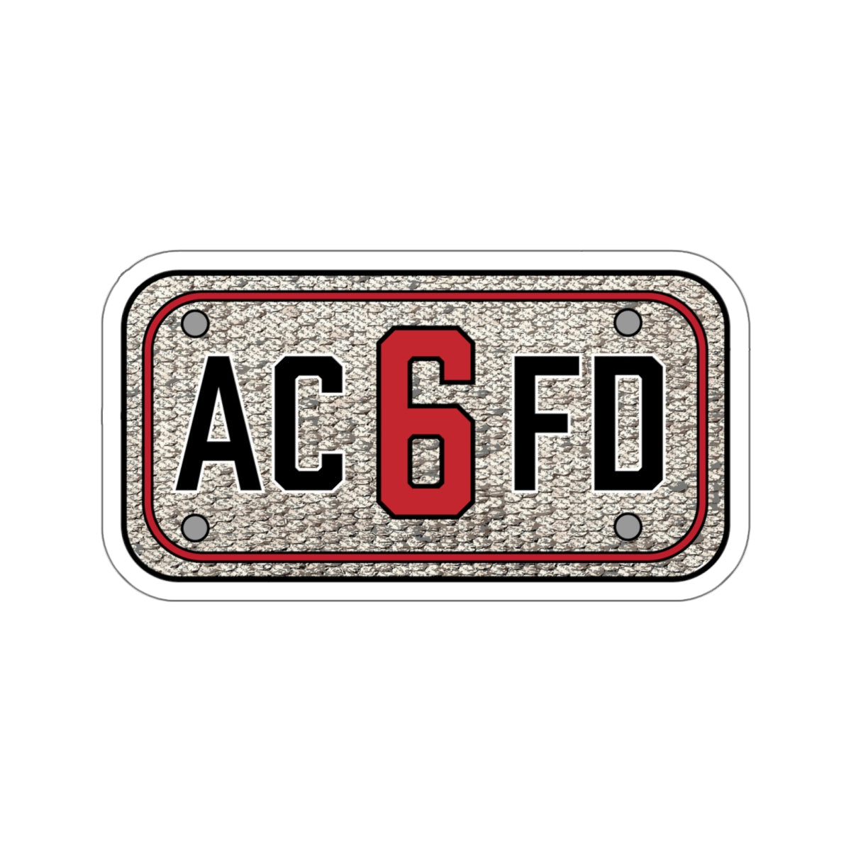 ACFD 6 Engine Hose Patch - Kiss-Cut Stickers
