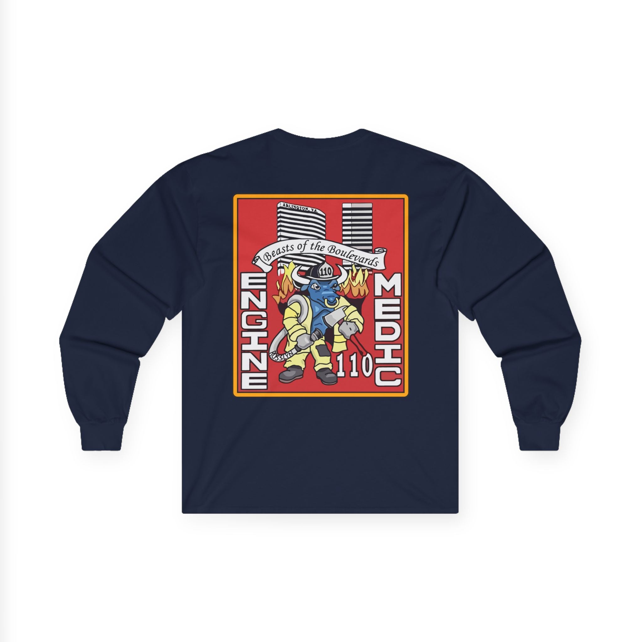Arlington Station 10 Beast of Blvd (version 2) - Unisex Ultra Cotton Gildan Long Sleeve Tee