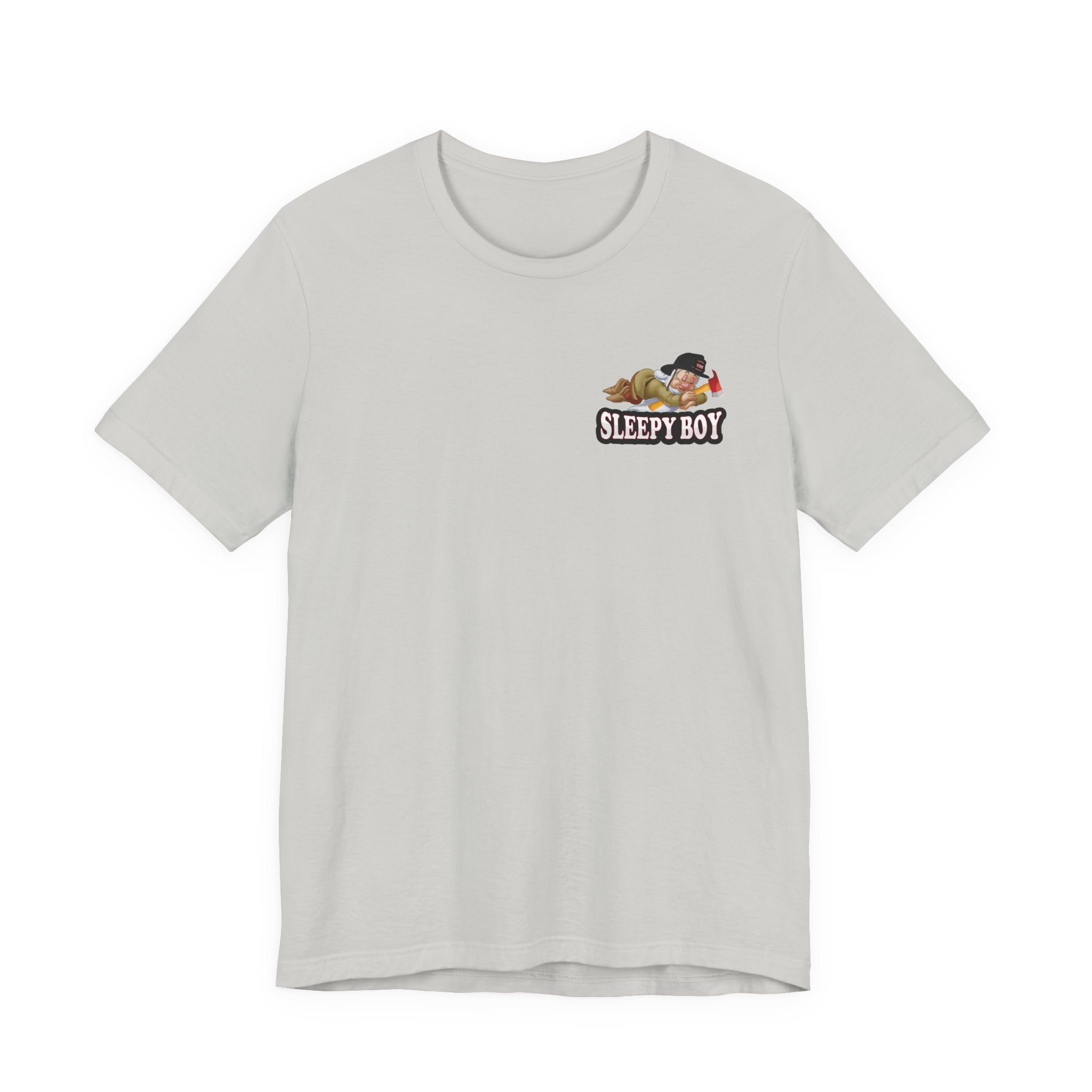 Sleepy Boy Firefighter - Heavy Cotton Unisex Tee -