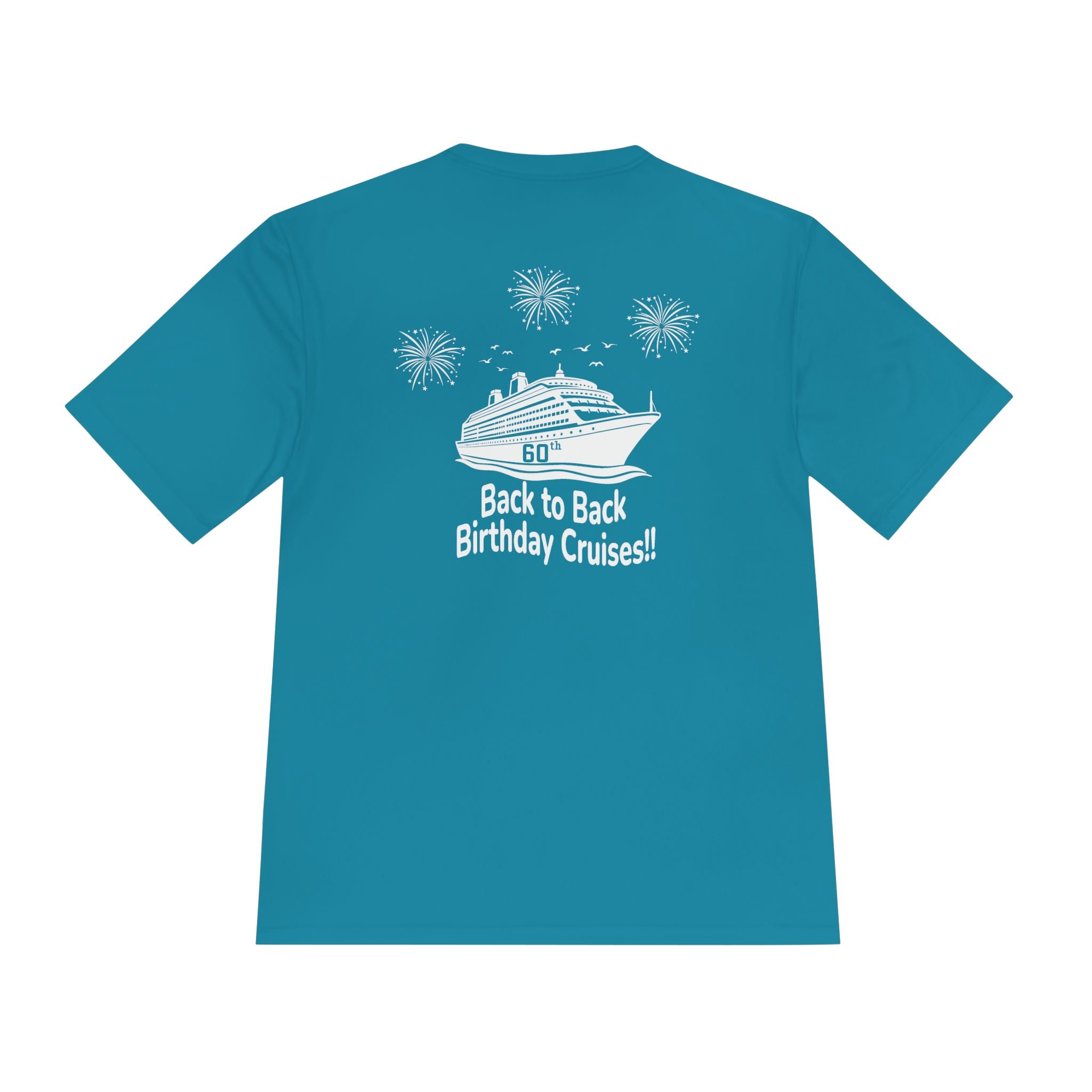 Diane Birthday Cruise White Text- Unisex Moisture Wicking Tee