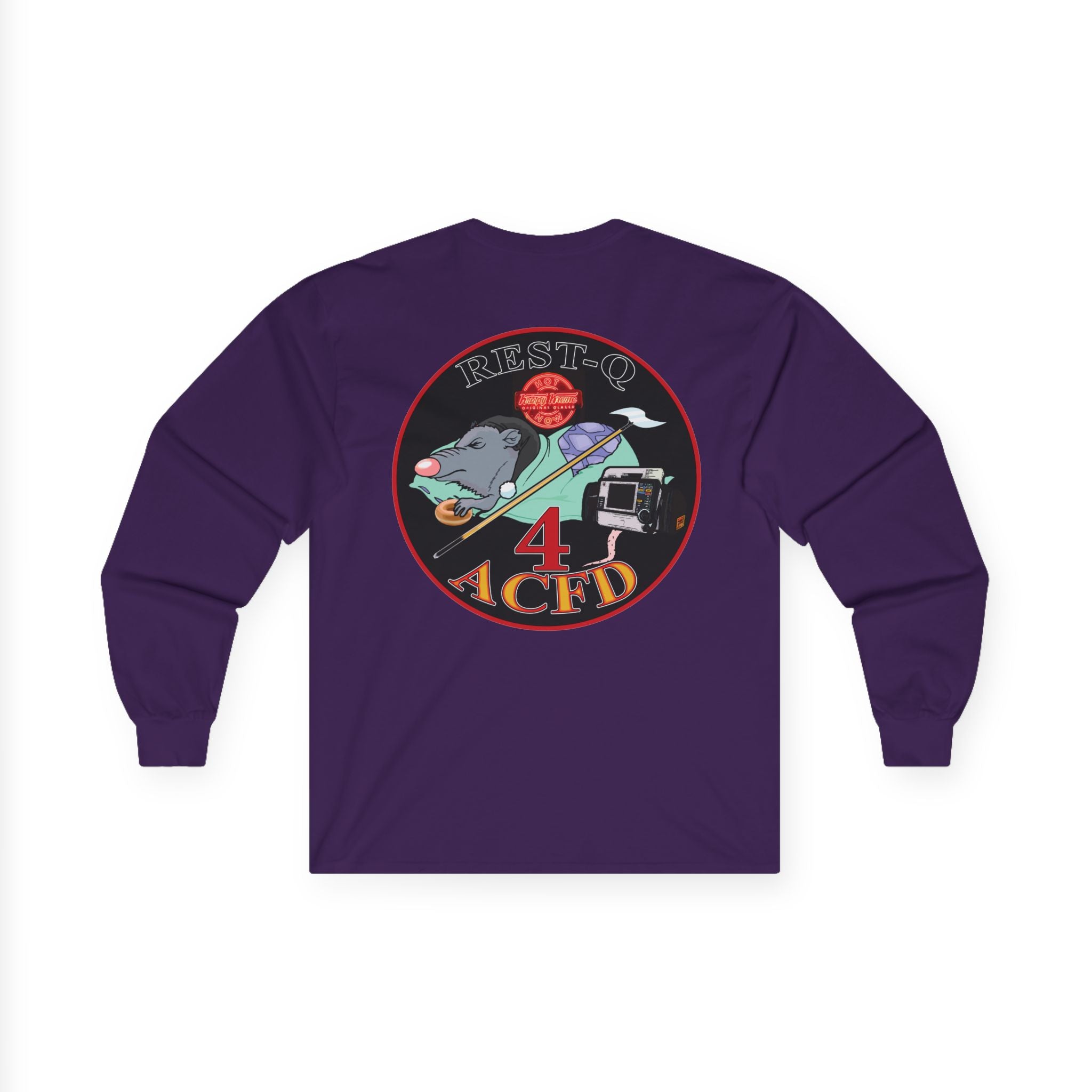 ACFD 4 Old School Rest-Q Shirt - Unisex Ultra Cotton Long Sleeve Tee