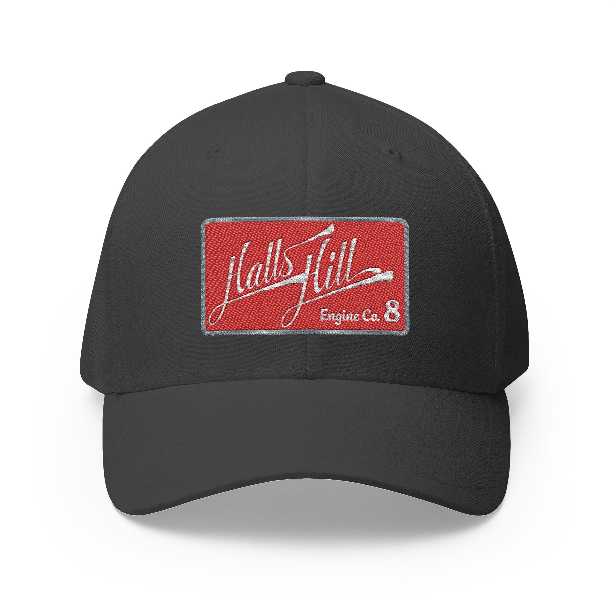 Arlington Halls Hill Engine 8 - FLEXFIT Closed-Back Structured Cap (Embroidery)