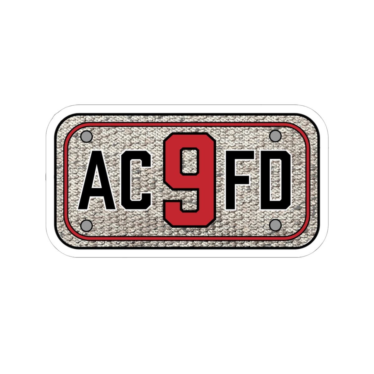 ACFD 9 Engine Hose Patch - Kiss-Cut Stickers