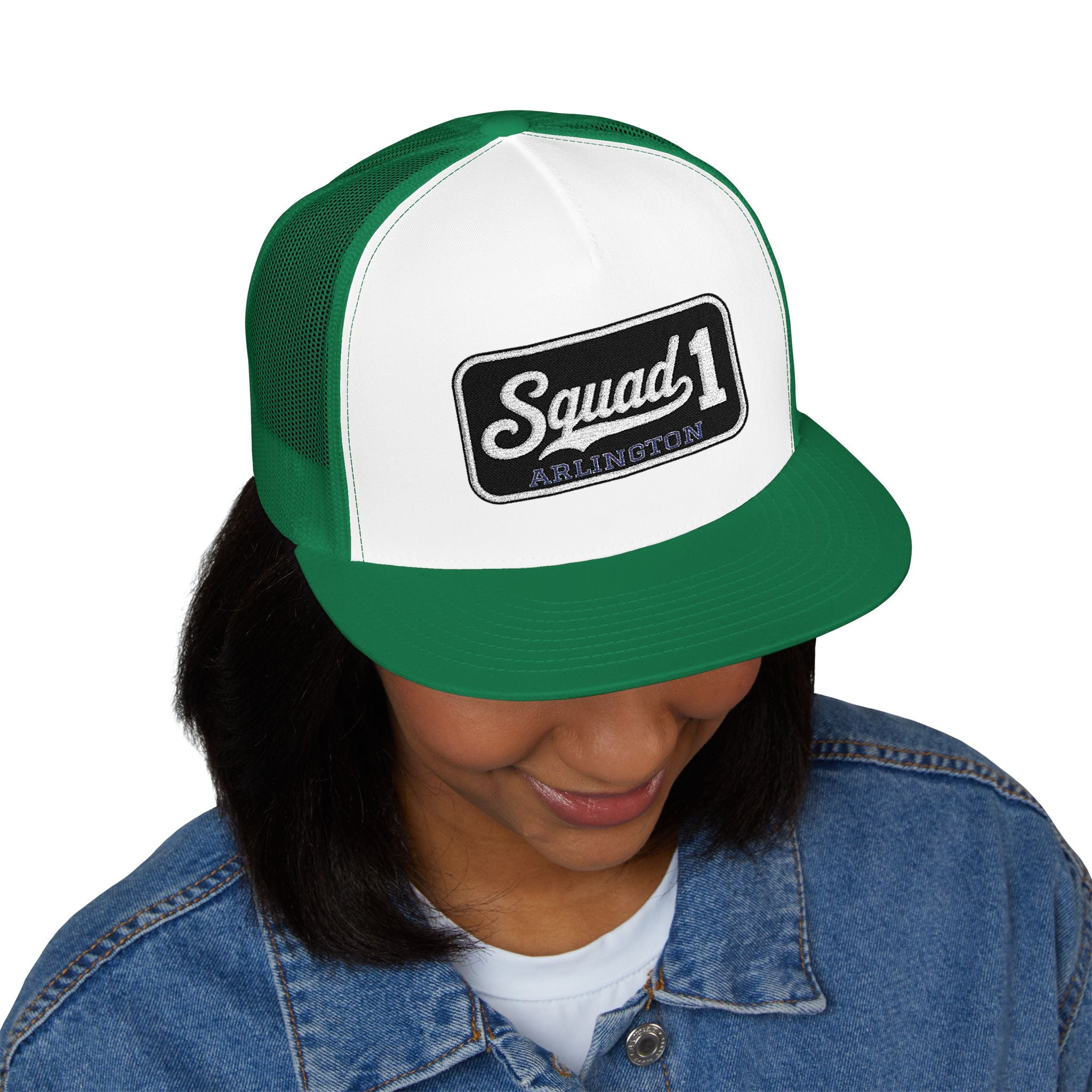 Arlington Squad 1 - 5 Panel Trucker Cap (Embroidery)