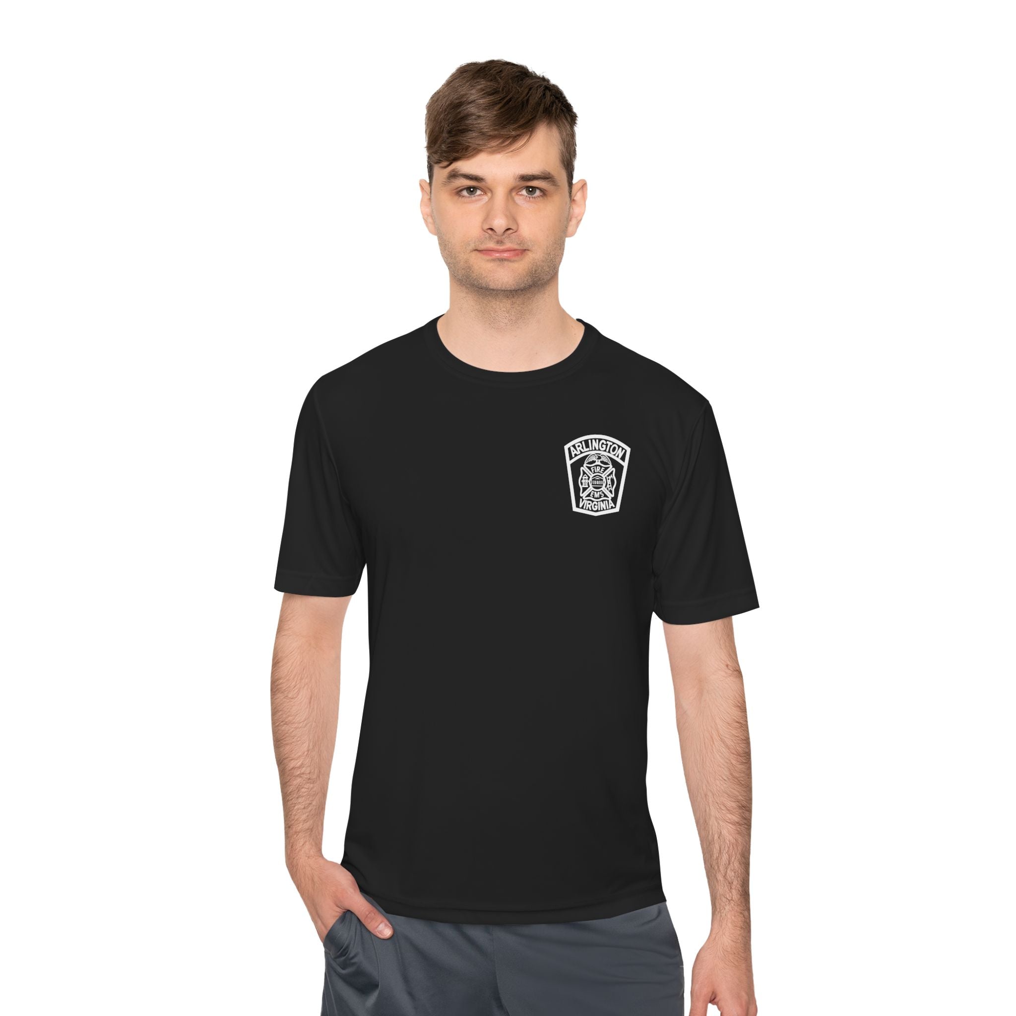 ACFD Firefighter Old Patch - Sport-Tek ST350 Unisex Moisture Wicking Tee