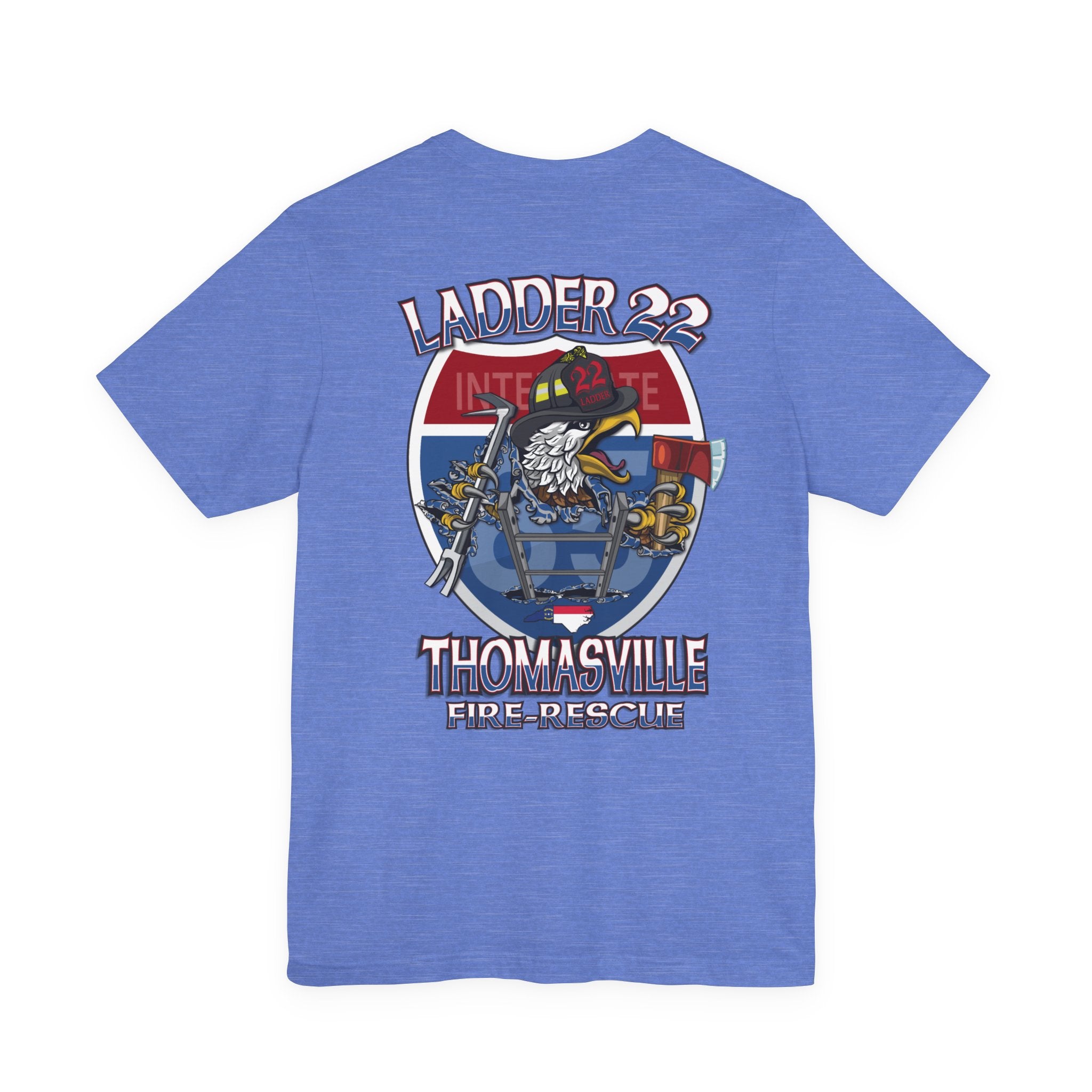 Thomasville Fire NC Ladder 22 - Bella+Canvas Soft Unisex Tee