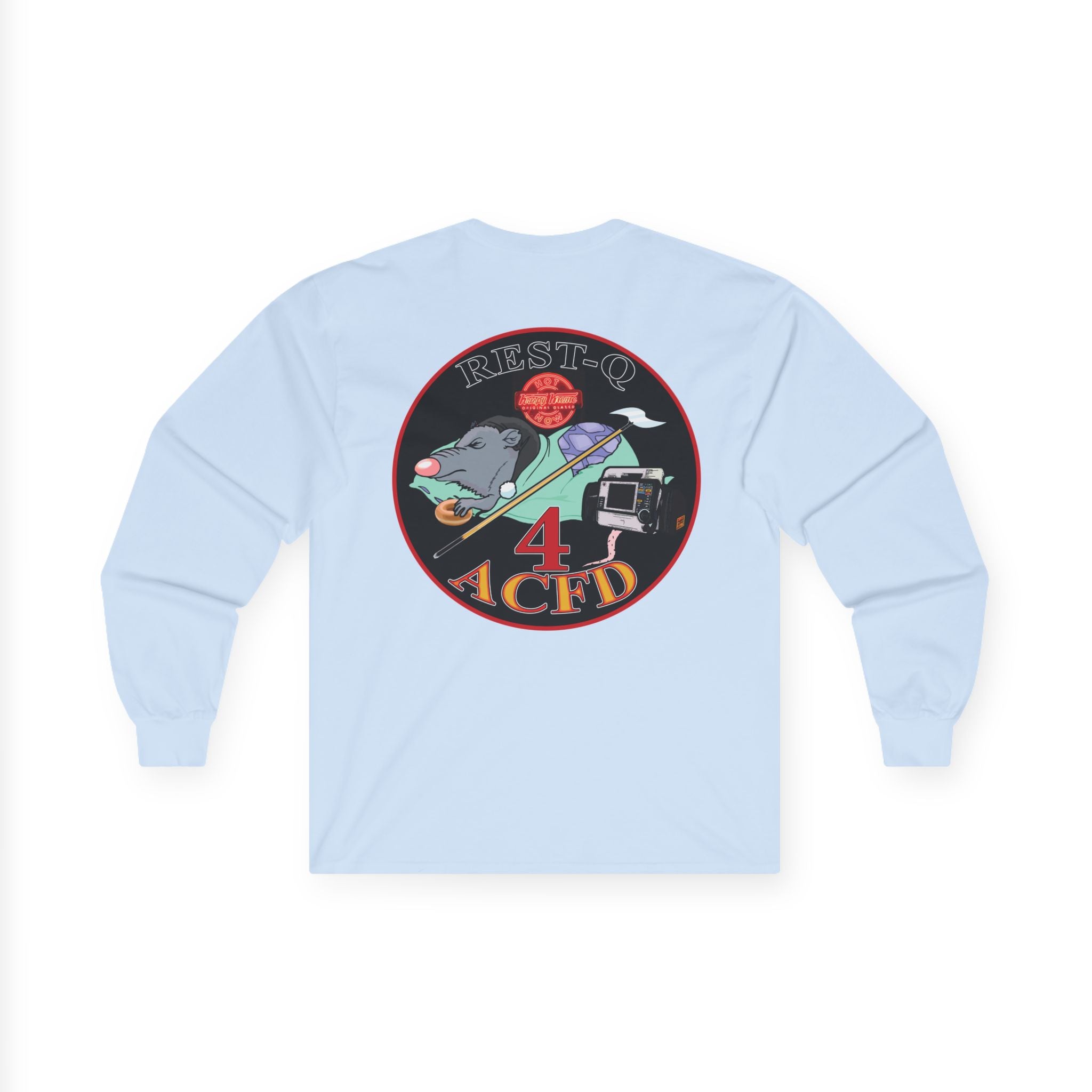 ACFD 4 Old School Rest-Q Shirt - Unisex Ultra Cotton Long Sleeve Tee