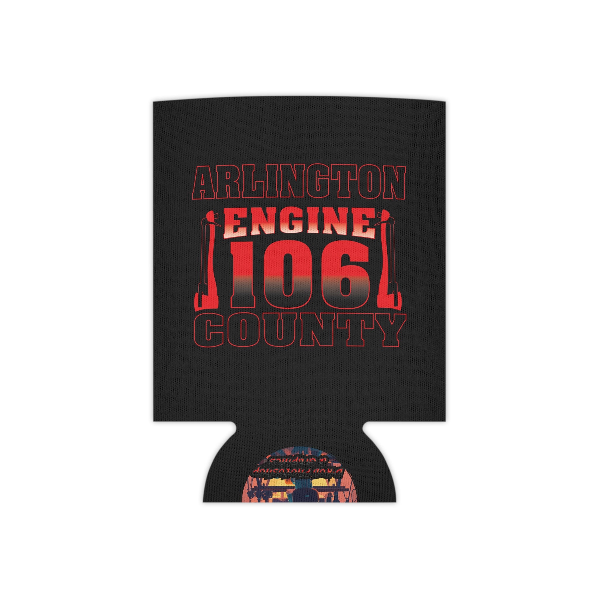 Arlington Station 6 Black Can Cooler