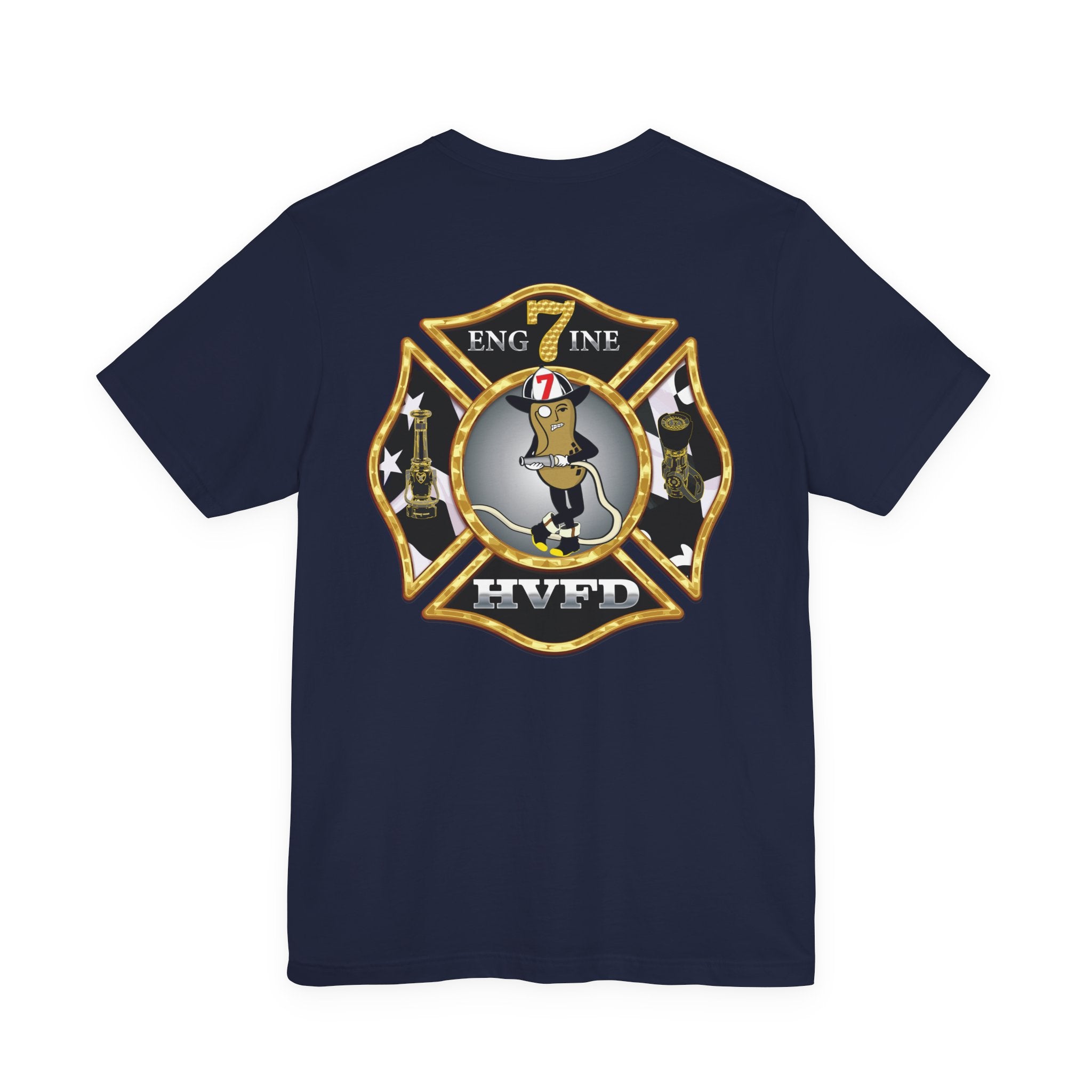 Hollywood MD Vol Fire Eng7ine - Bella+Canvas Soft Unisex Tee