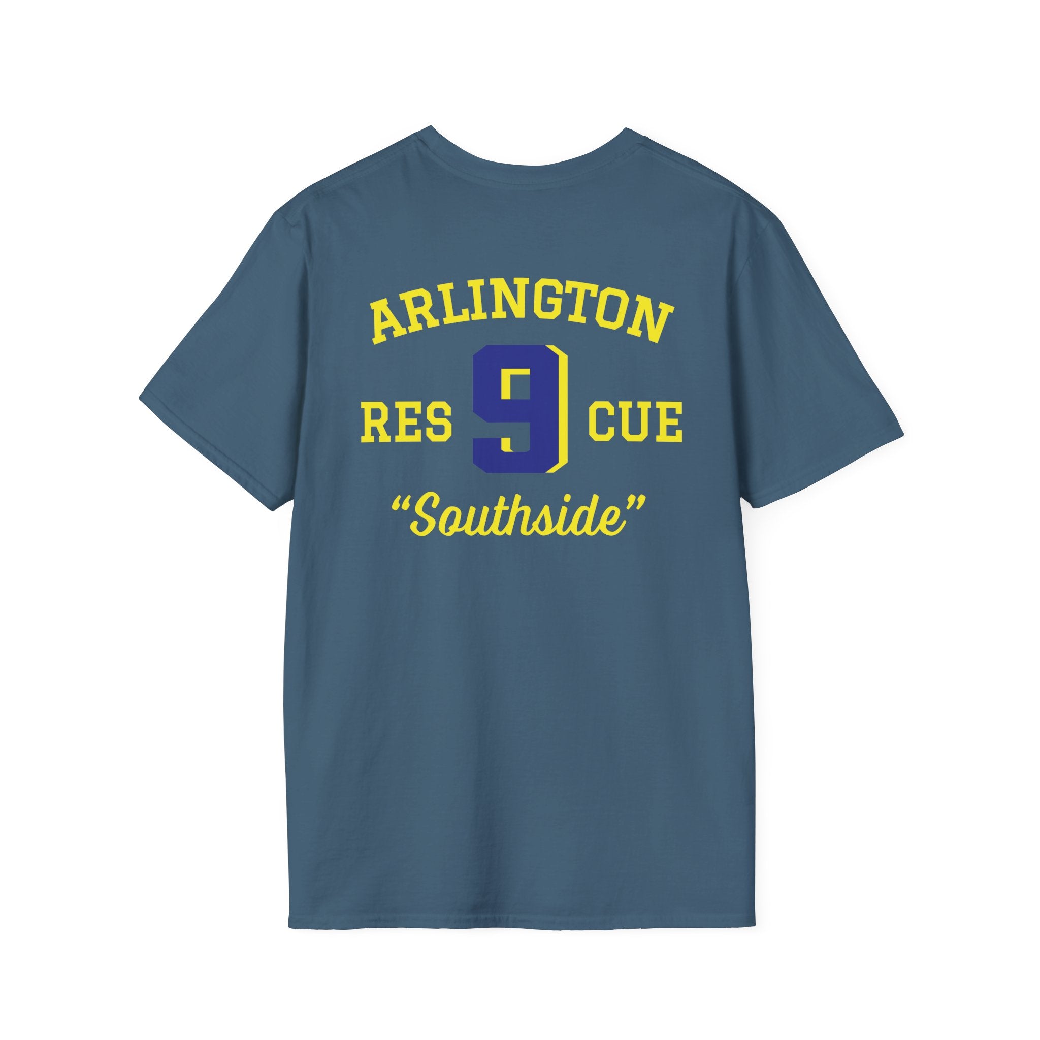 Station 9 Taz Front / Officer Rescue 9 back - Gildan Soft Cotton Softstyle T-Shirt